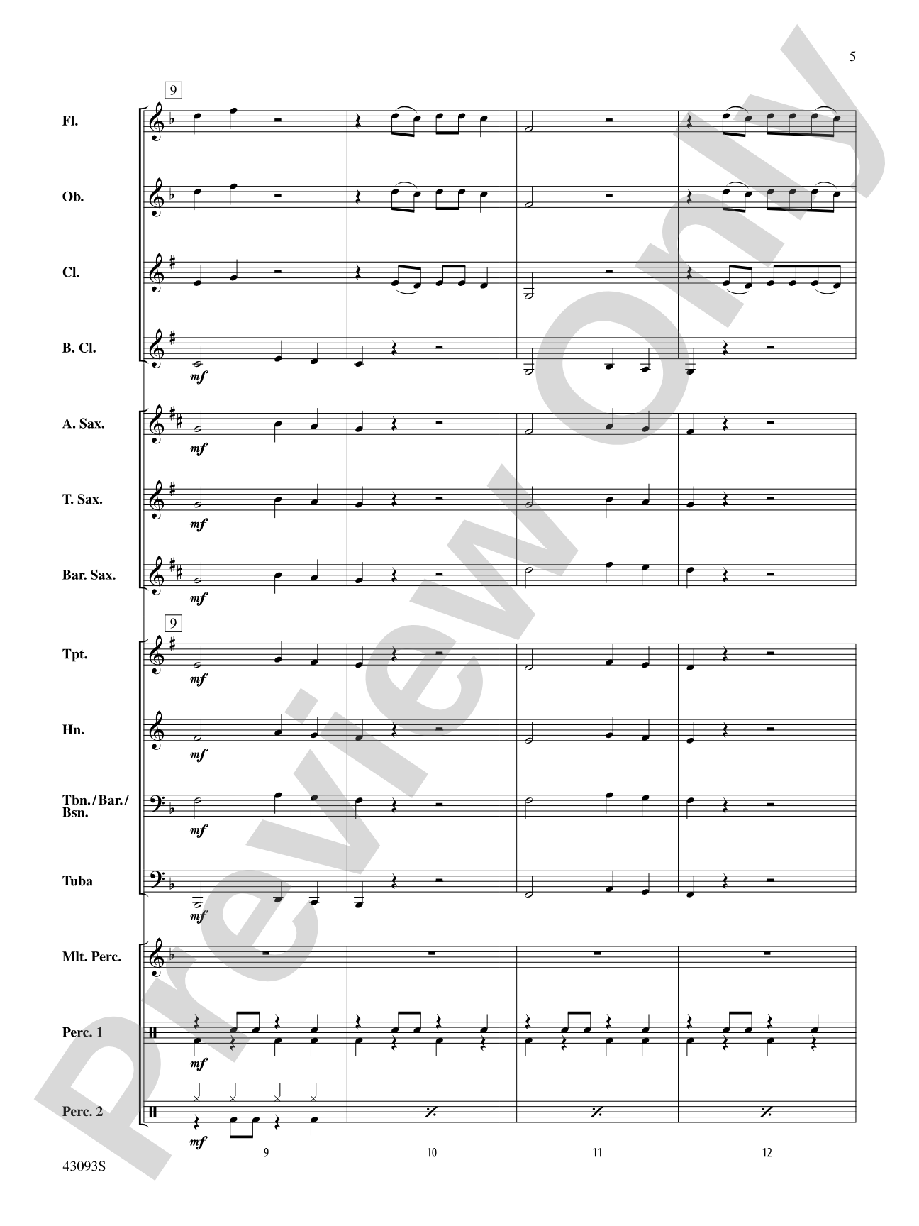 Escape (from Guardians of the Galaxy): Concert Band Conductor Score & Parts