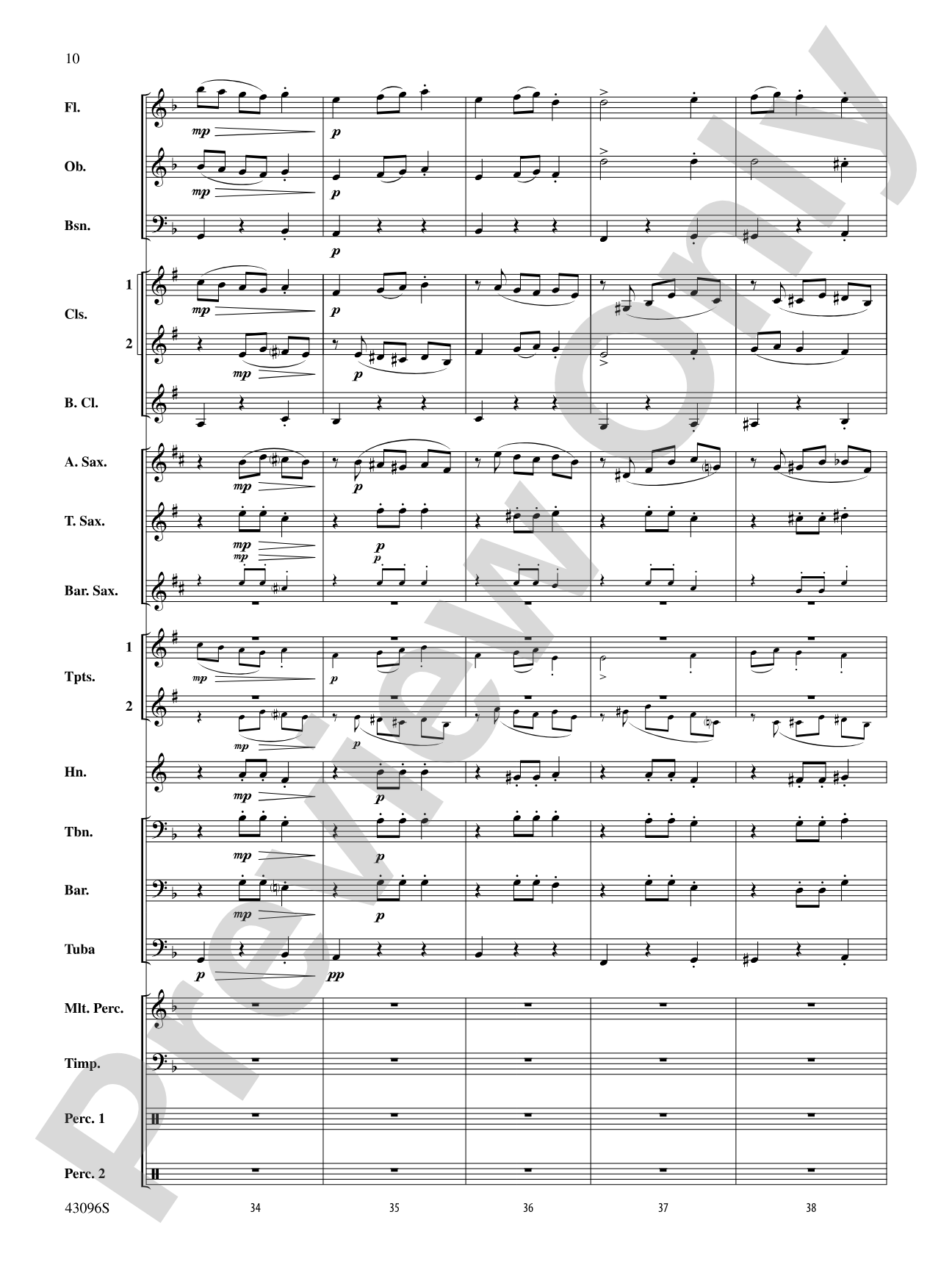 Danse des Ghazies (from The Ballet Suite, Op. 50a): Concert Band Conductor Score & Parts