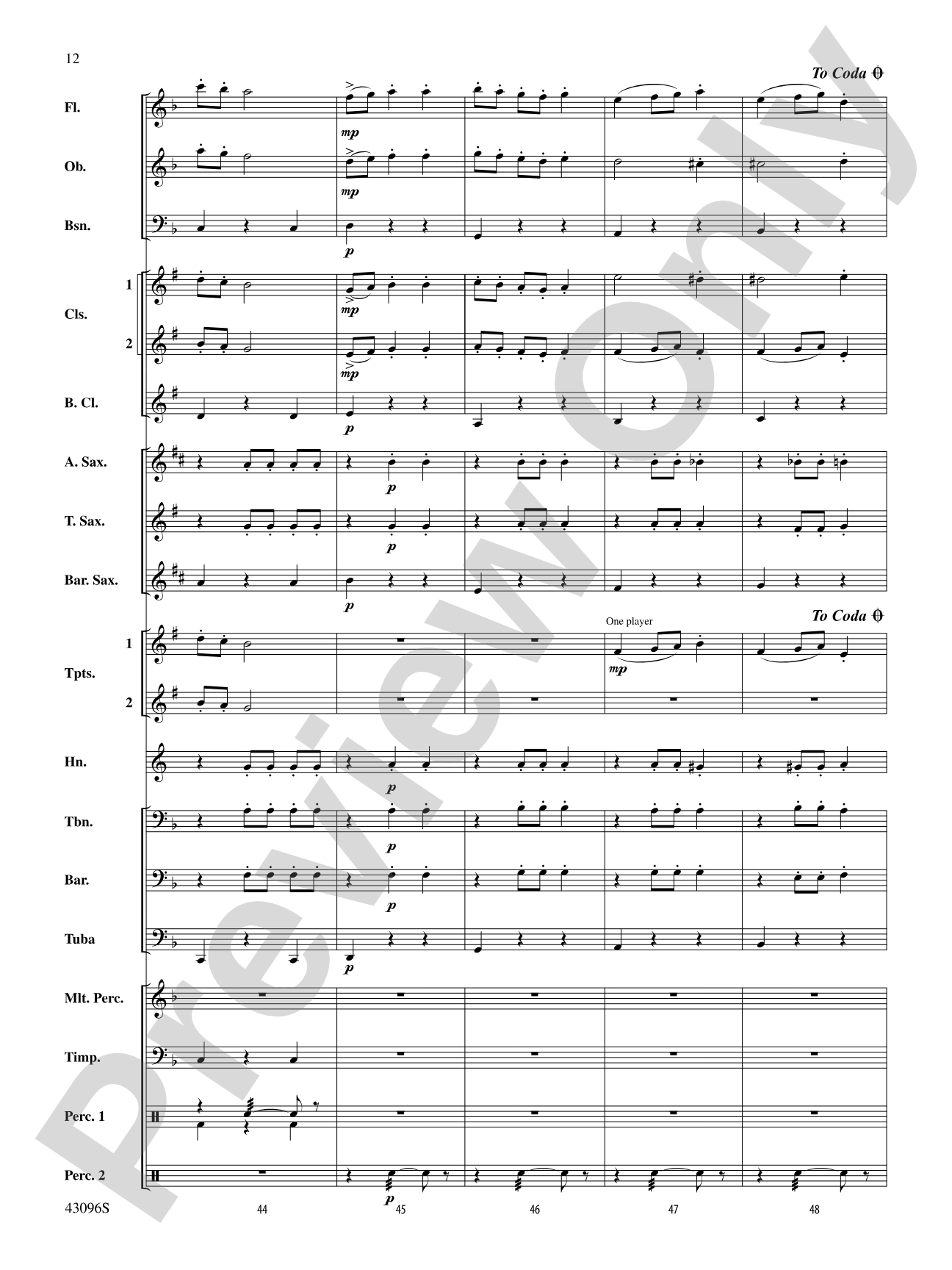 Danse des Ghazies (from The Ballet Suite, Op. 50a): Concert Band Conductor Score & Parts