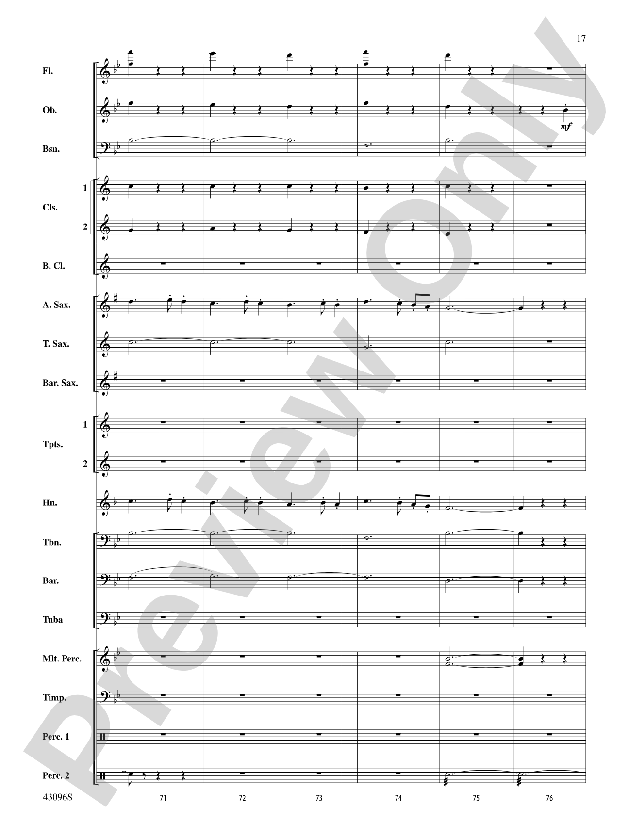 Danse des Ghazies (from The Ballet Suite, Op. 50a): Concert Band Conductor Score & Parts
