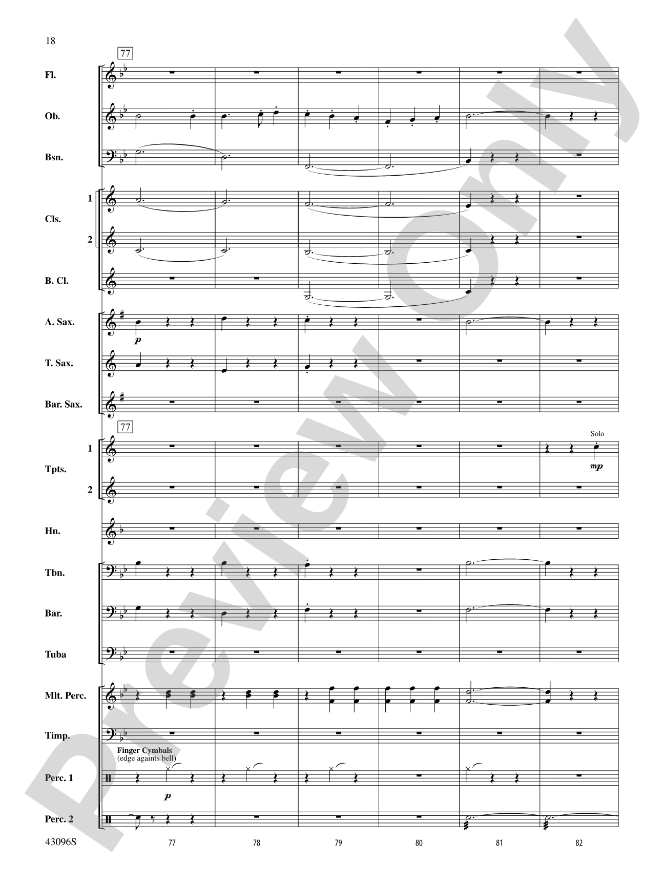 Danse des Ghazies (from The Ballet Suite, Op. 50a): Concert Band Conductor Score & Parts