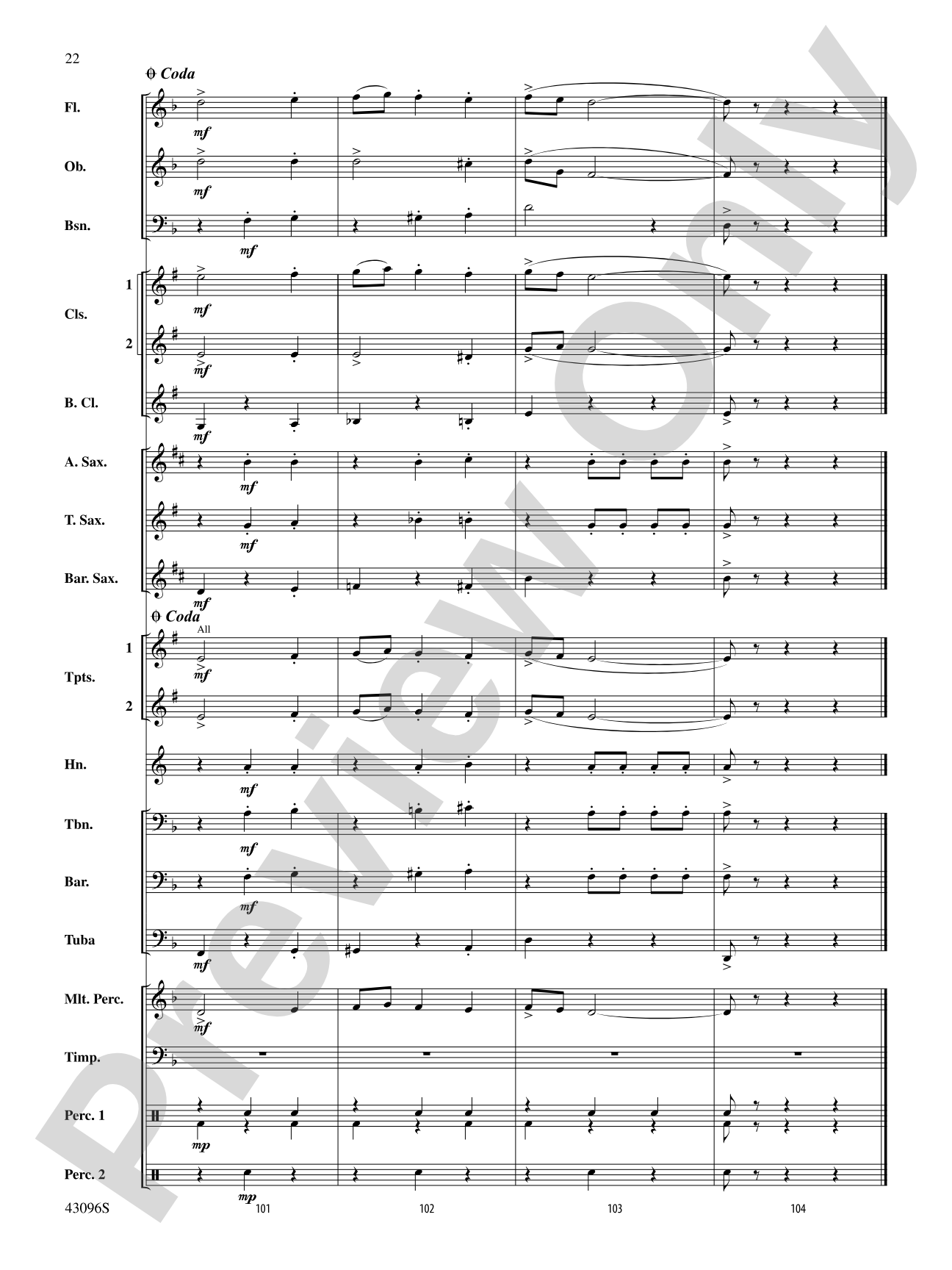 Danse des Ghazies (from The Ballet Suite, Op. 50a): Concert Band Conductor Score & Parts