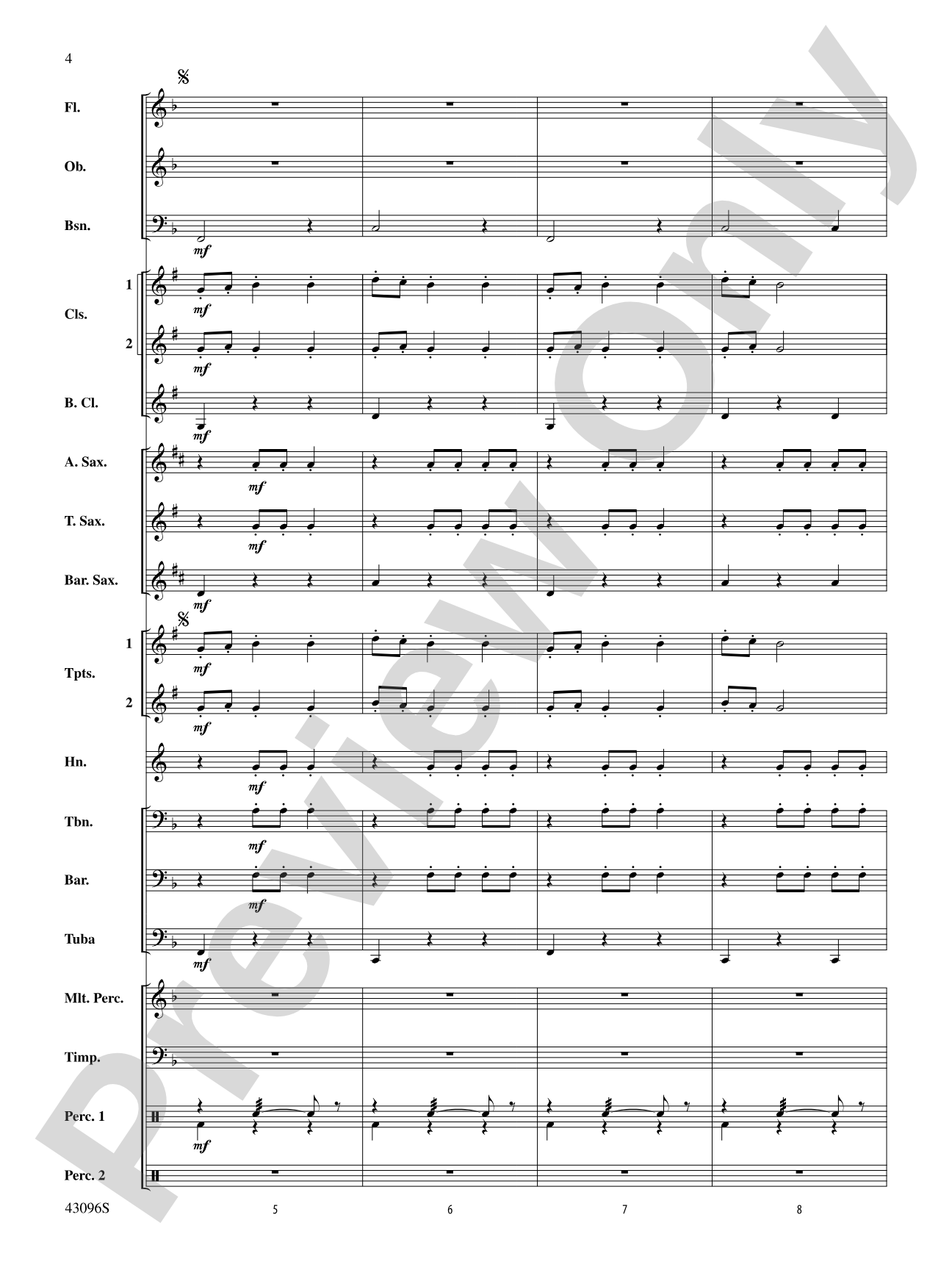 Danse des Ghazies (from The Ballet Suite, Op. 50a): Concert Band Conductor Score & Parts