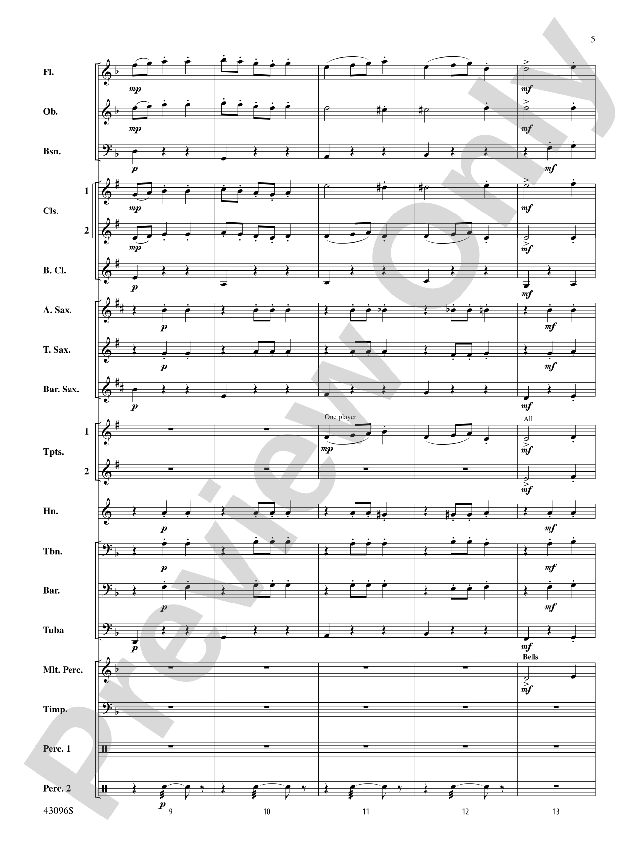 Danse des Ghazies (from The Ballet Suite, Op. 50a): Concert Band Conductor Score & Parts