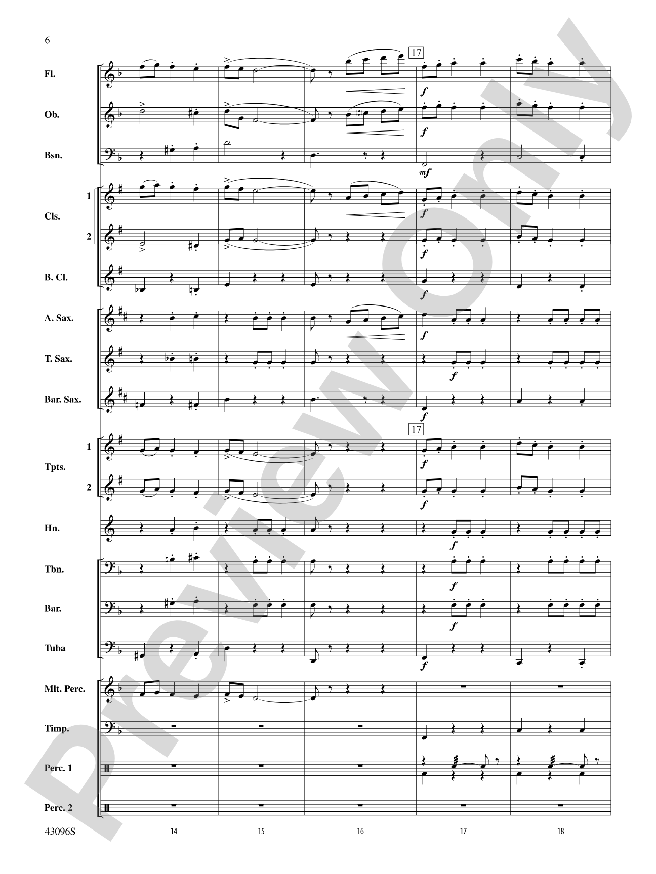 Danse des Ghazies (from The Ballet Suite, Op. 50a): Concert Band Conductor Score & Parts