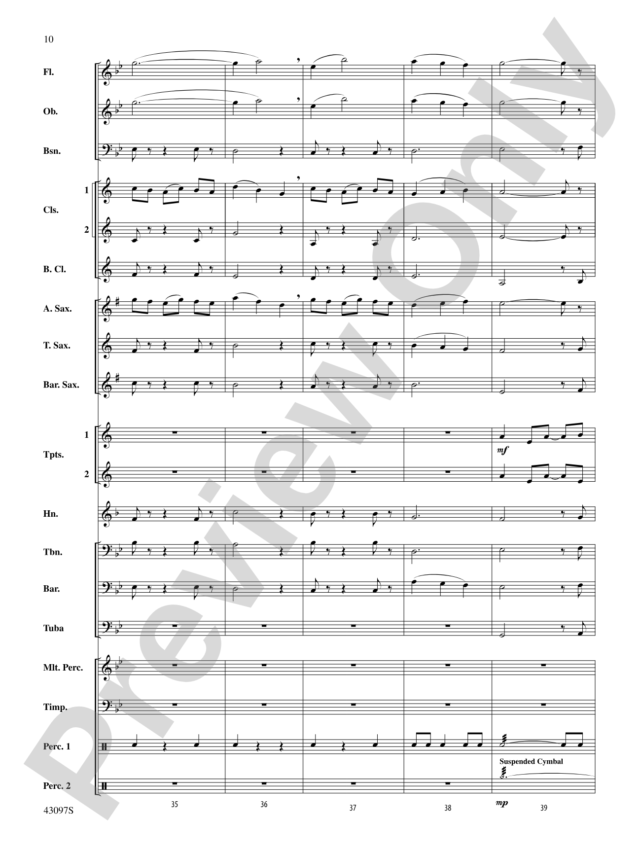 Ancient Echoes of Time: Score