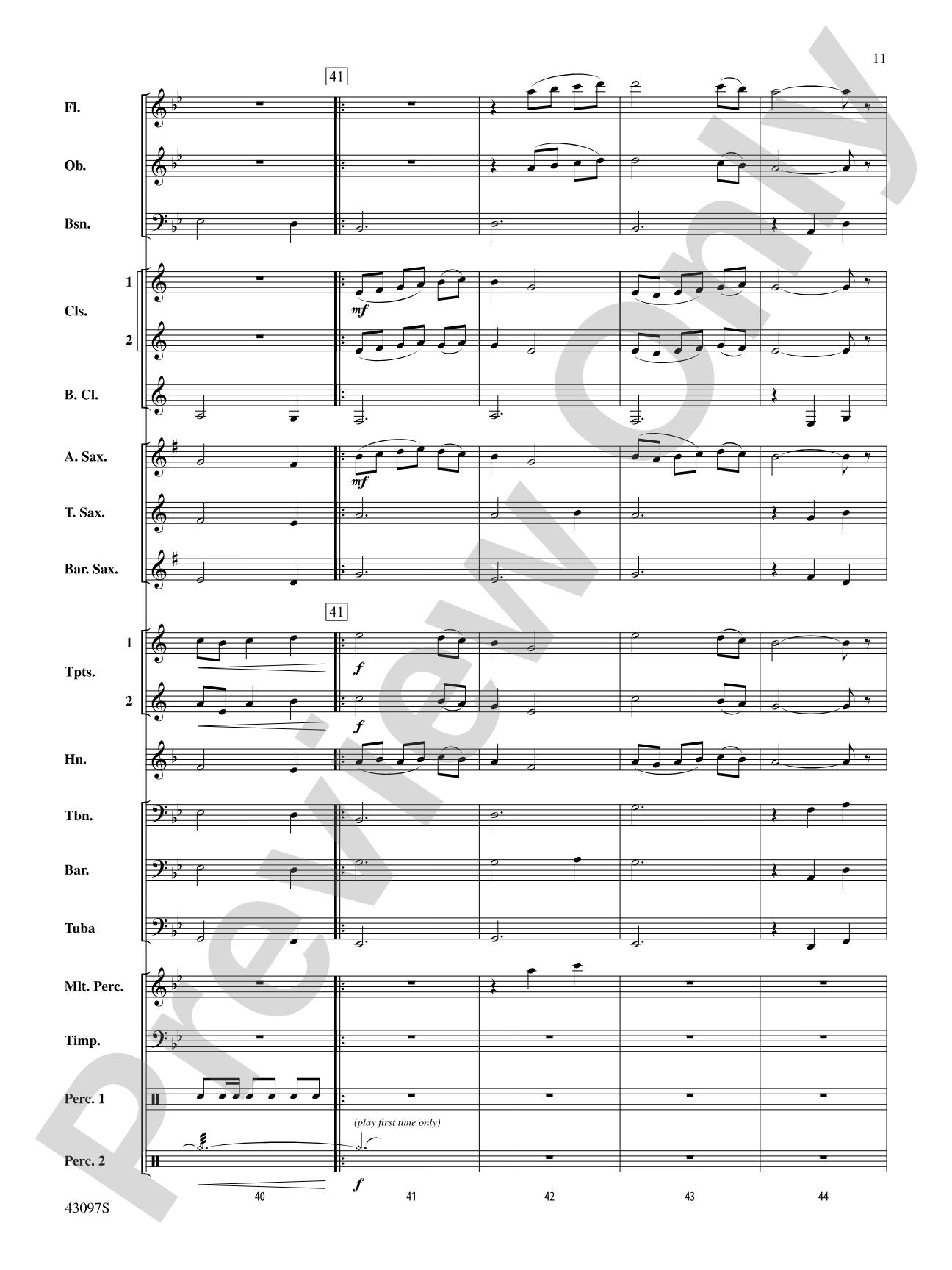 Ancient Echoes of Time: Score