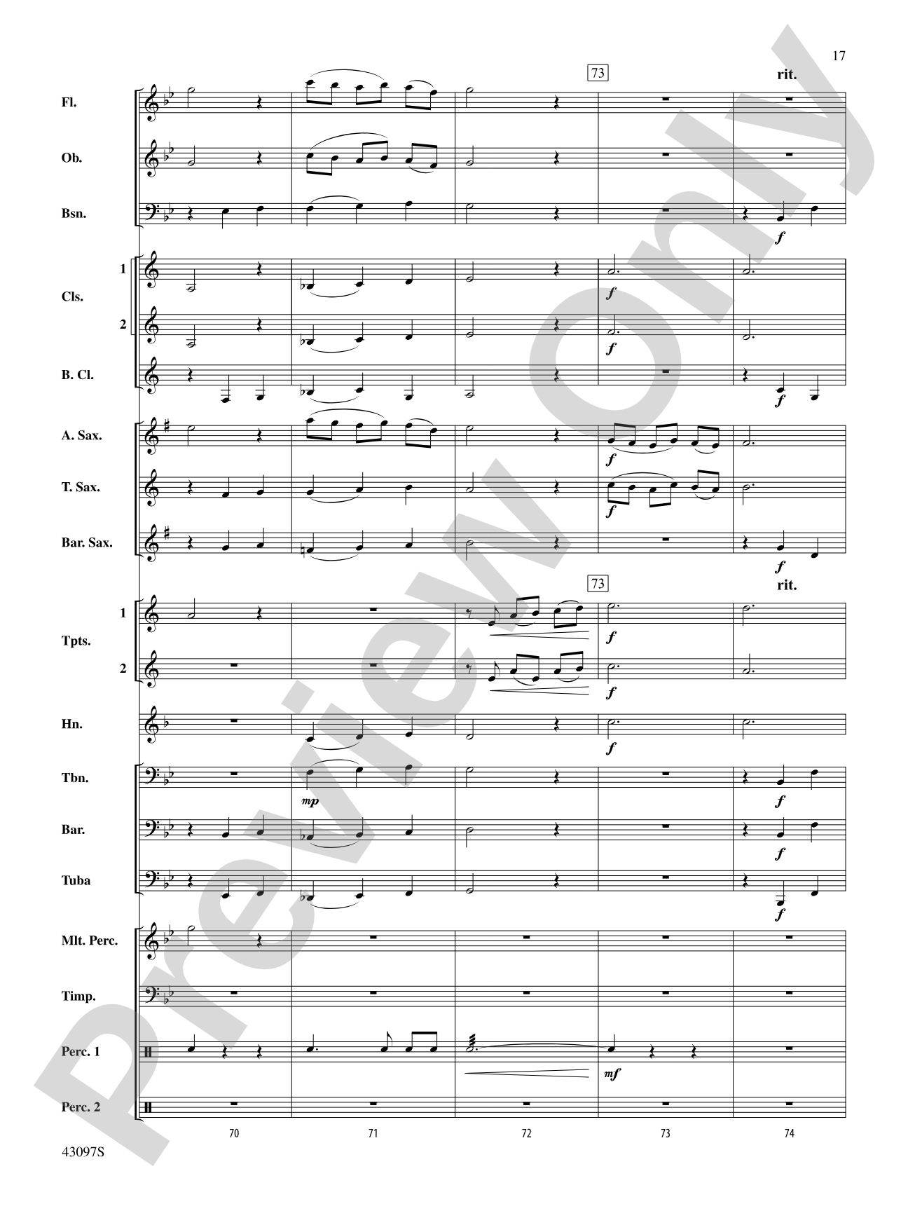 Ancient Echoes of Time: Score