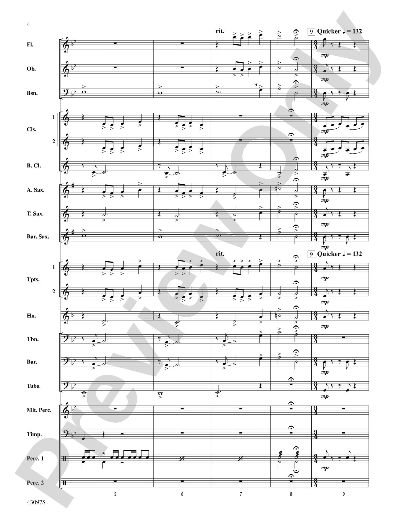 Ancient Echoes of Time: Score