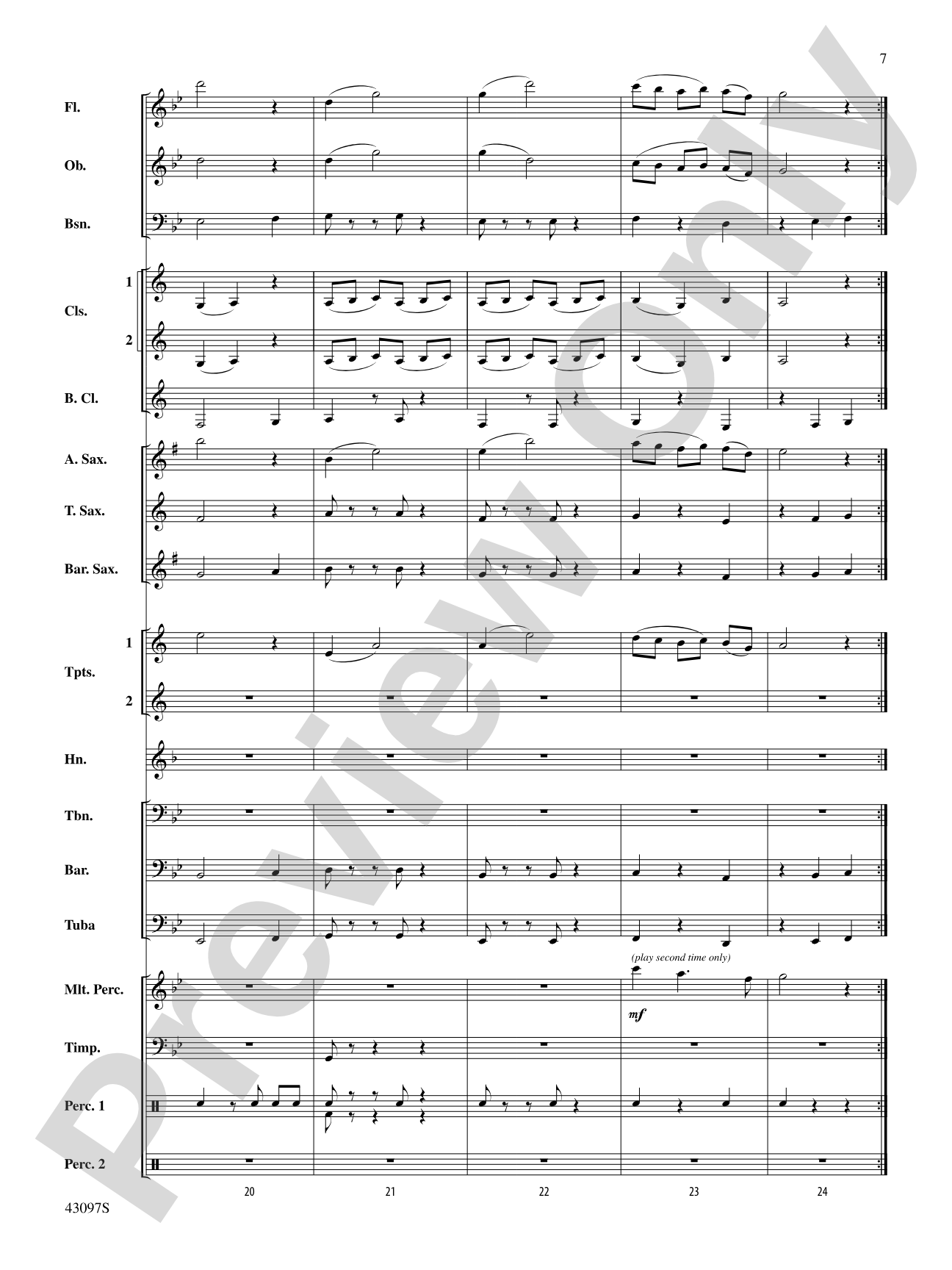 Ancient Echoes of Time: Score