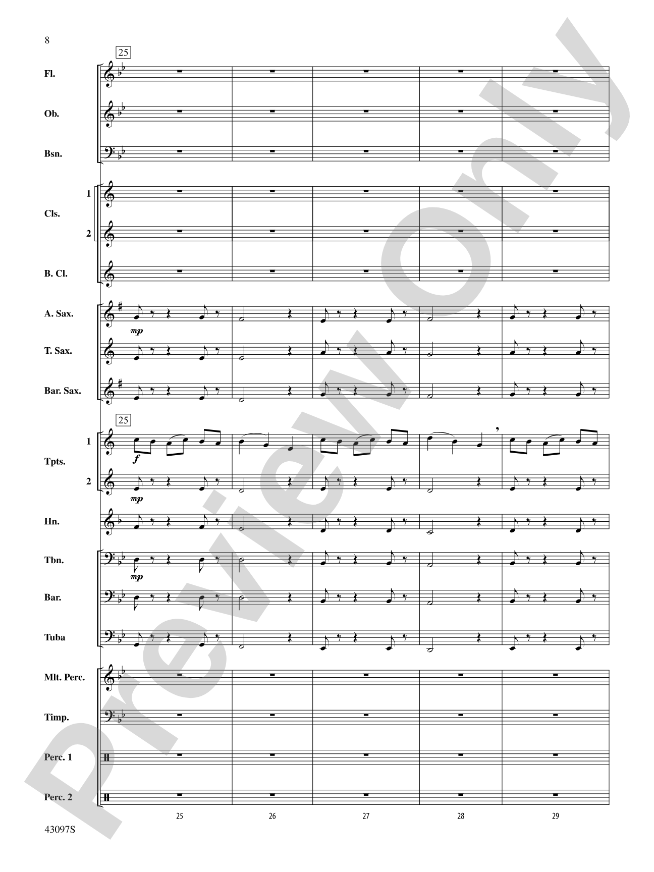 Ancient Echoes of Time: Score