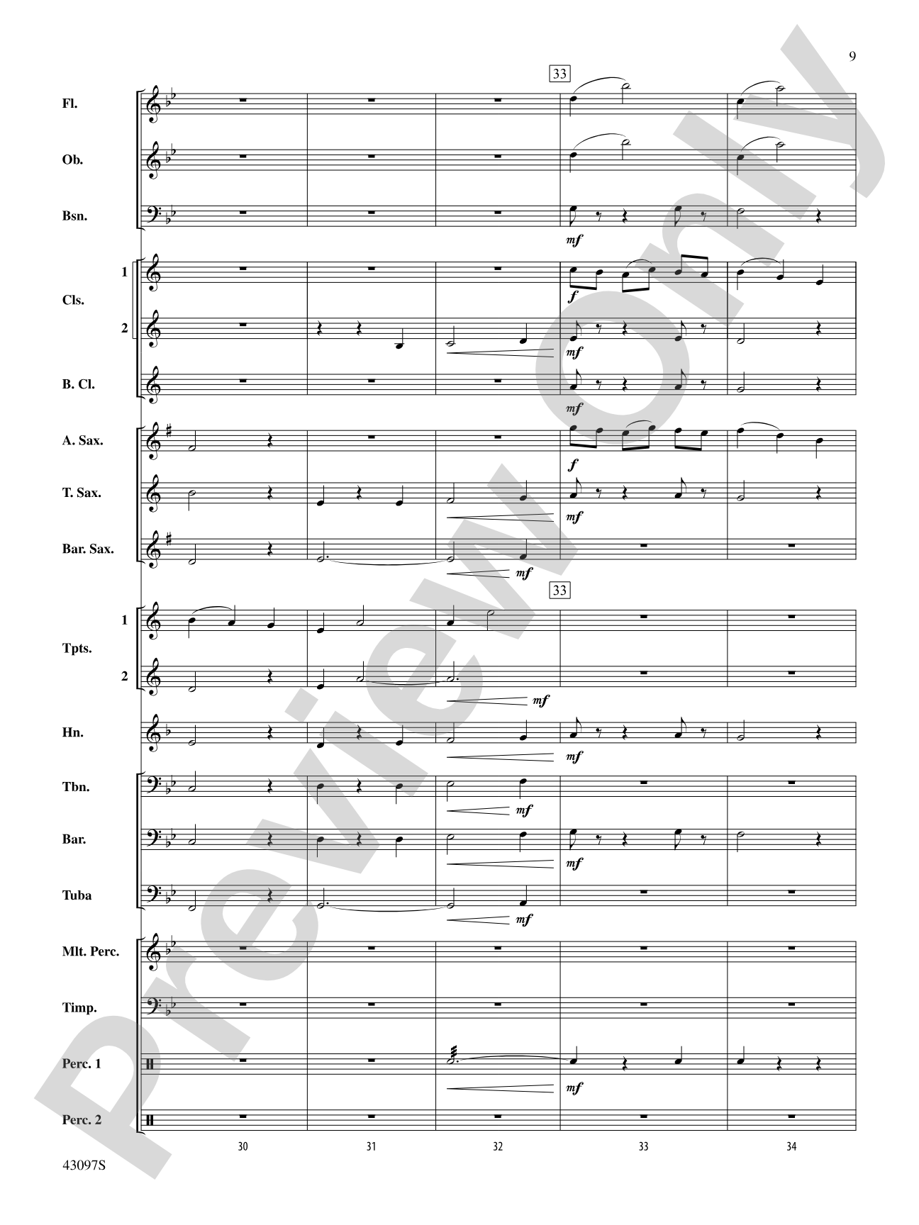 Ancient Echoes of Time: Score