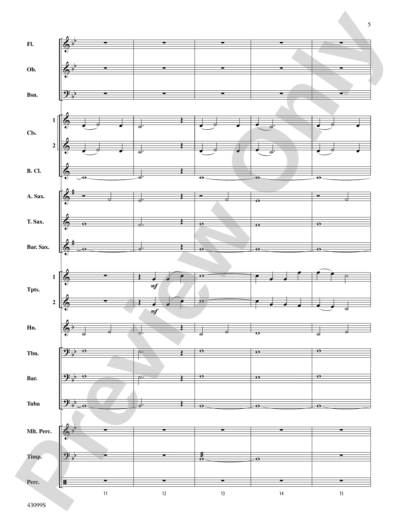 Carried on the Wings of Hope: Concert Band Conductor Score & Parts