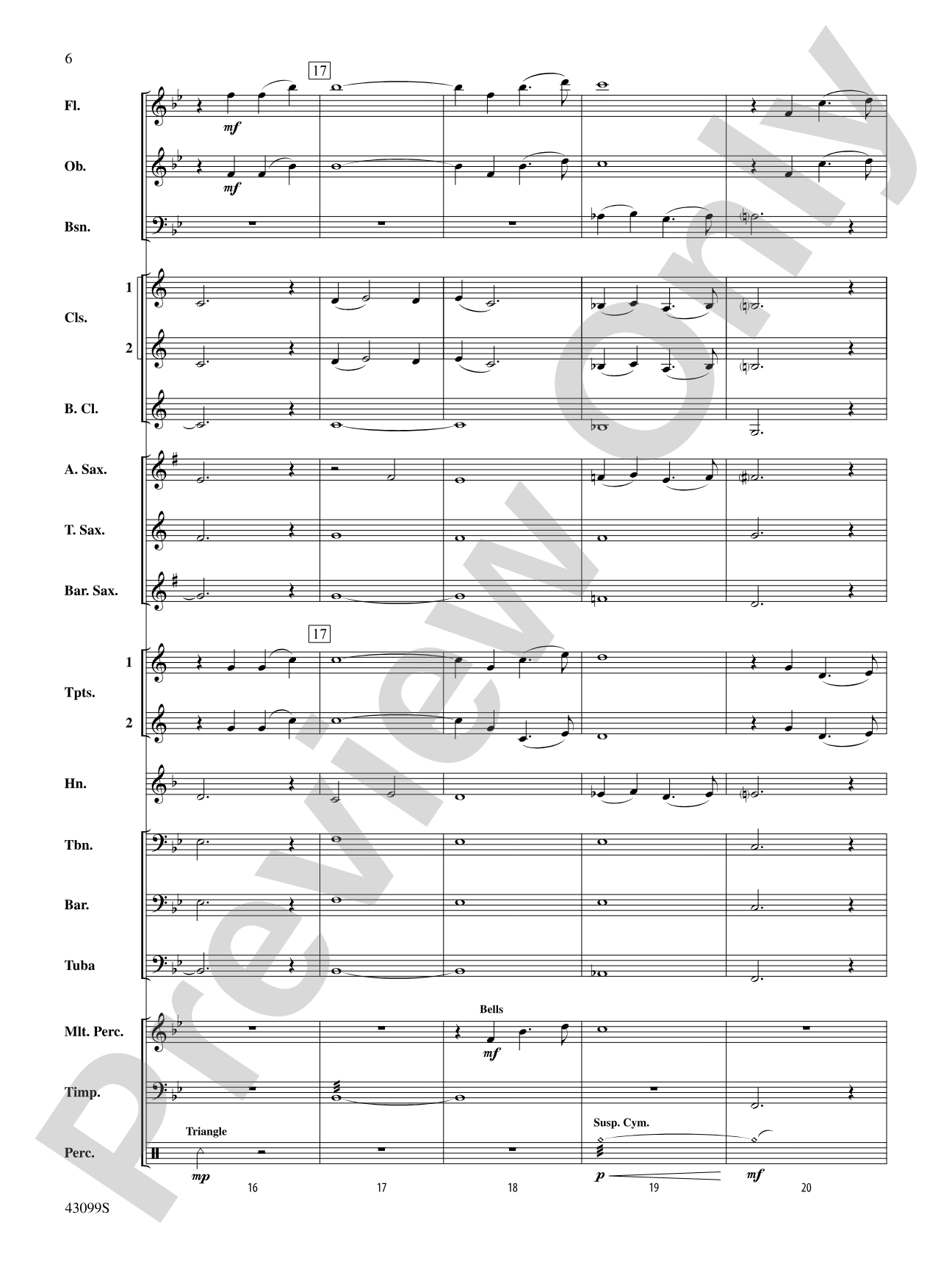 Carried on the Wings of Hope: Concert Band Conductor Score & Parts