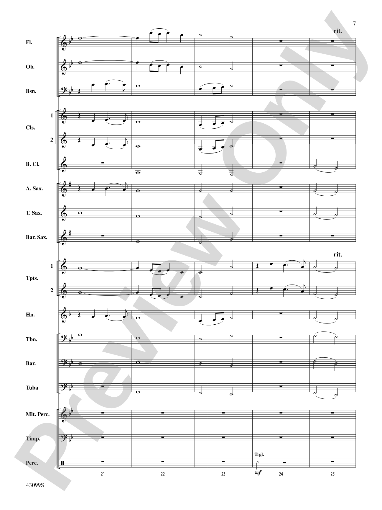 Carried on the Wings of Hope: Concert Band Conductor Score & Parts