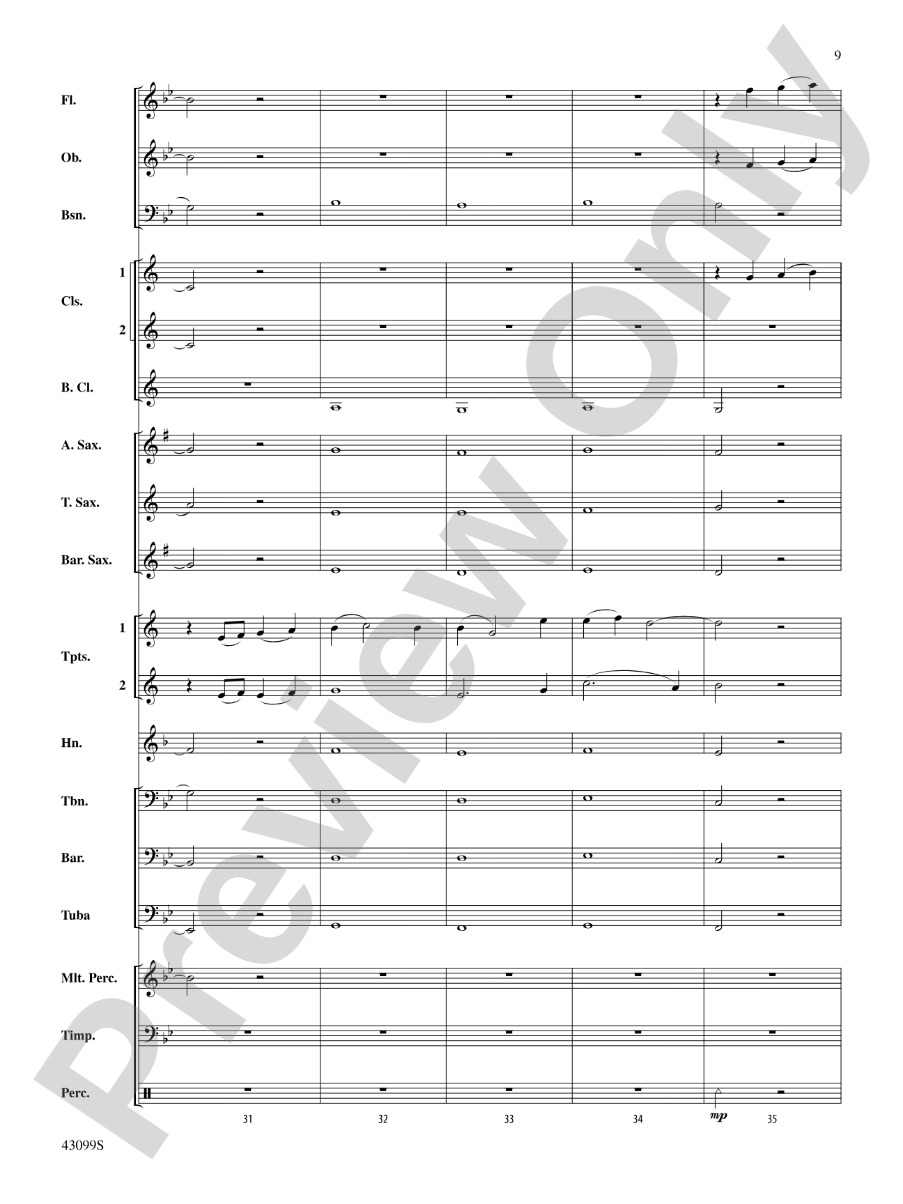 Carried on the Wings of Hope: Concert Band Conductor Score & Parts