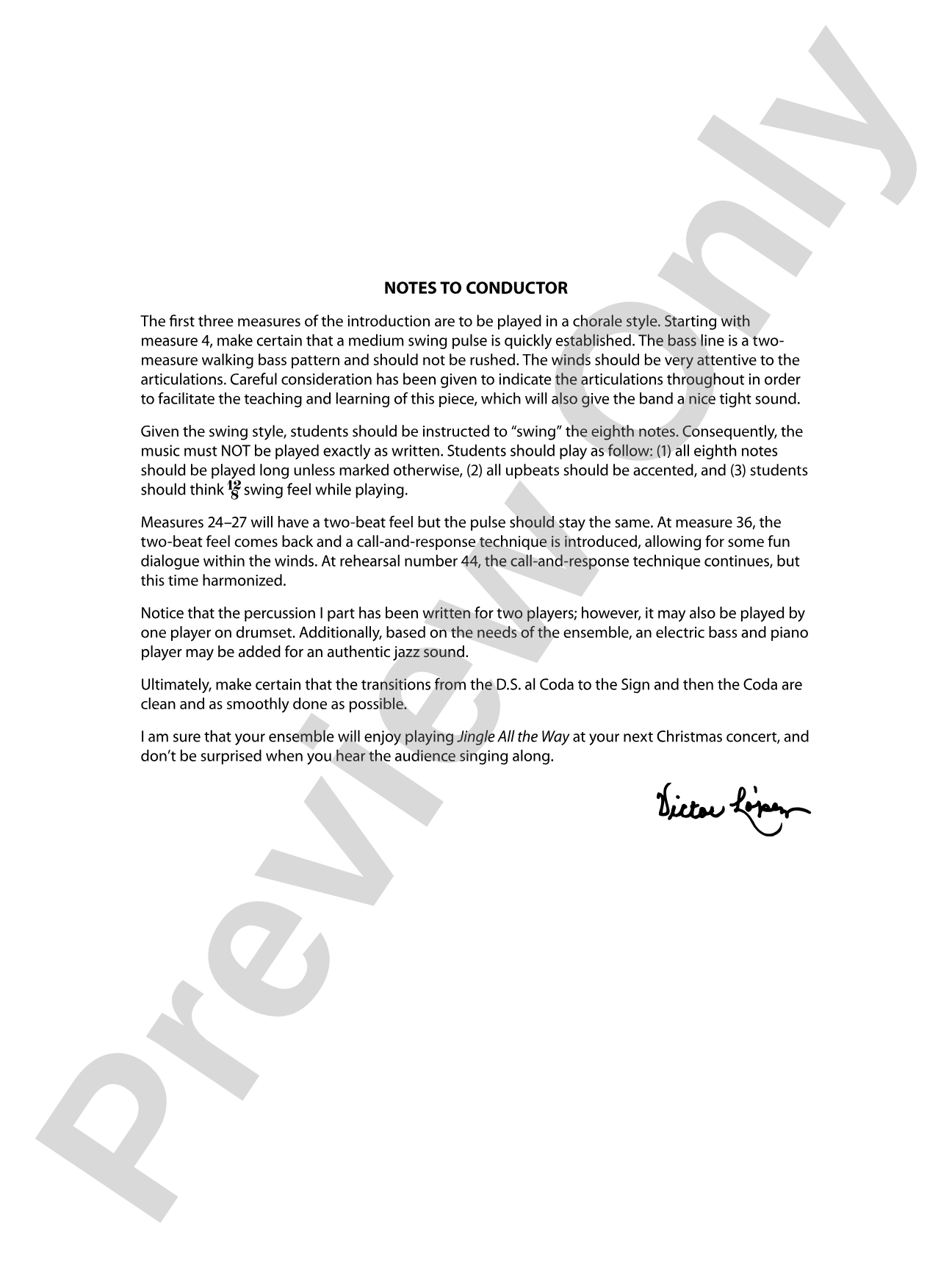 Jingle All the Way: Concert Band Conductor Score & Parts