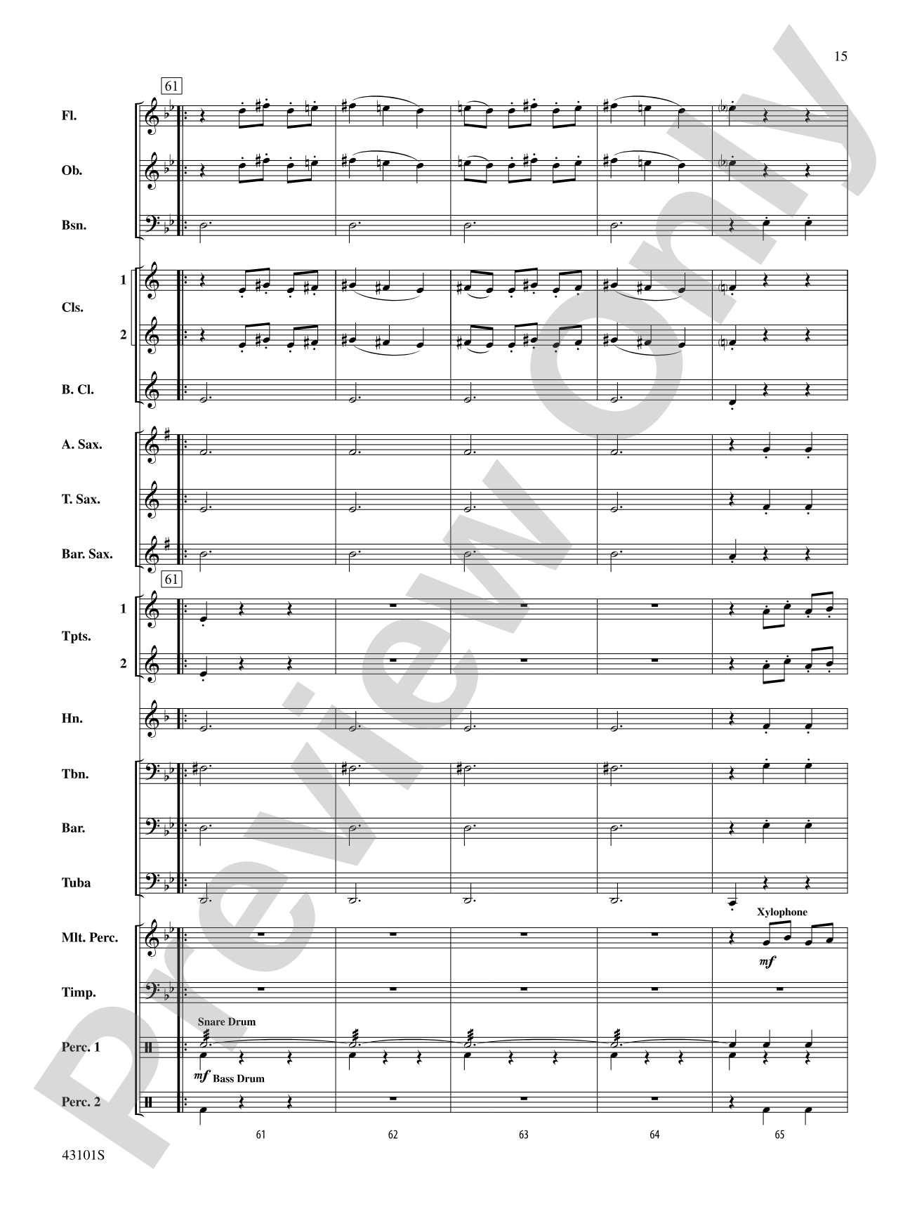 Danse Macabre: Concert Band Conductor Score & Parts