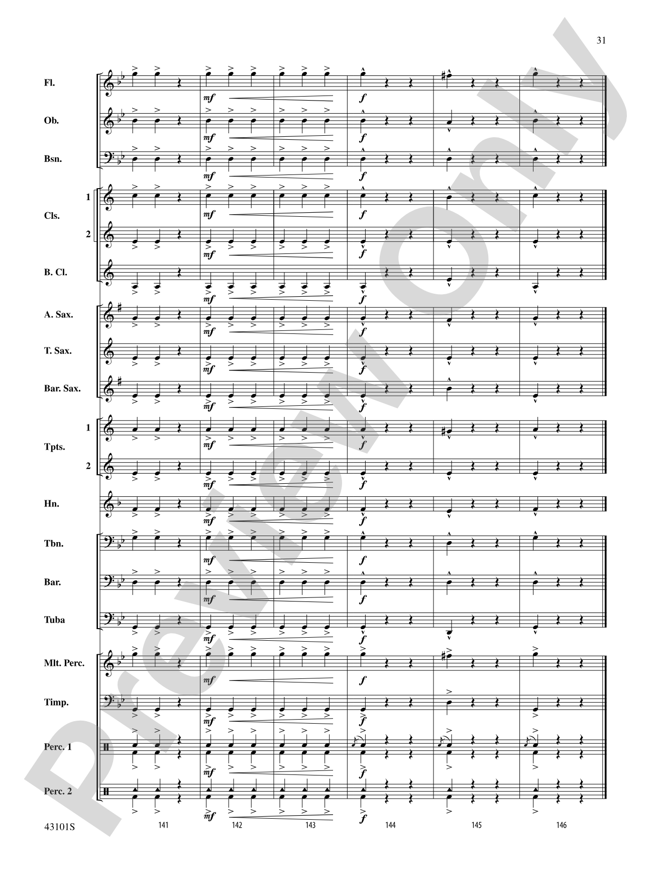 Danse Macabre: Concert Band Conductor Score & Parts