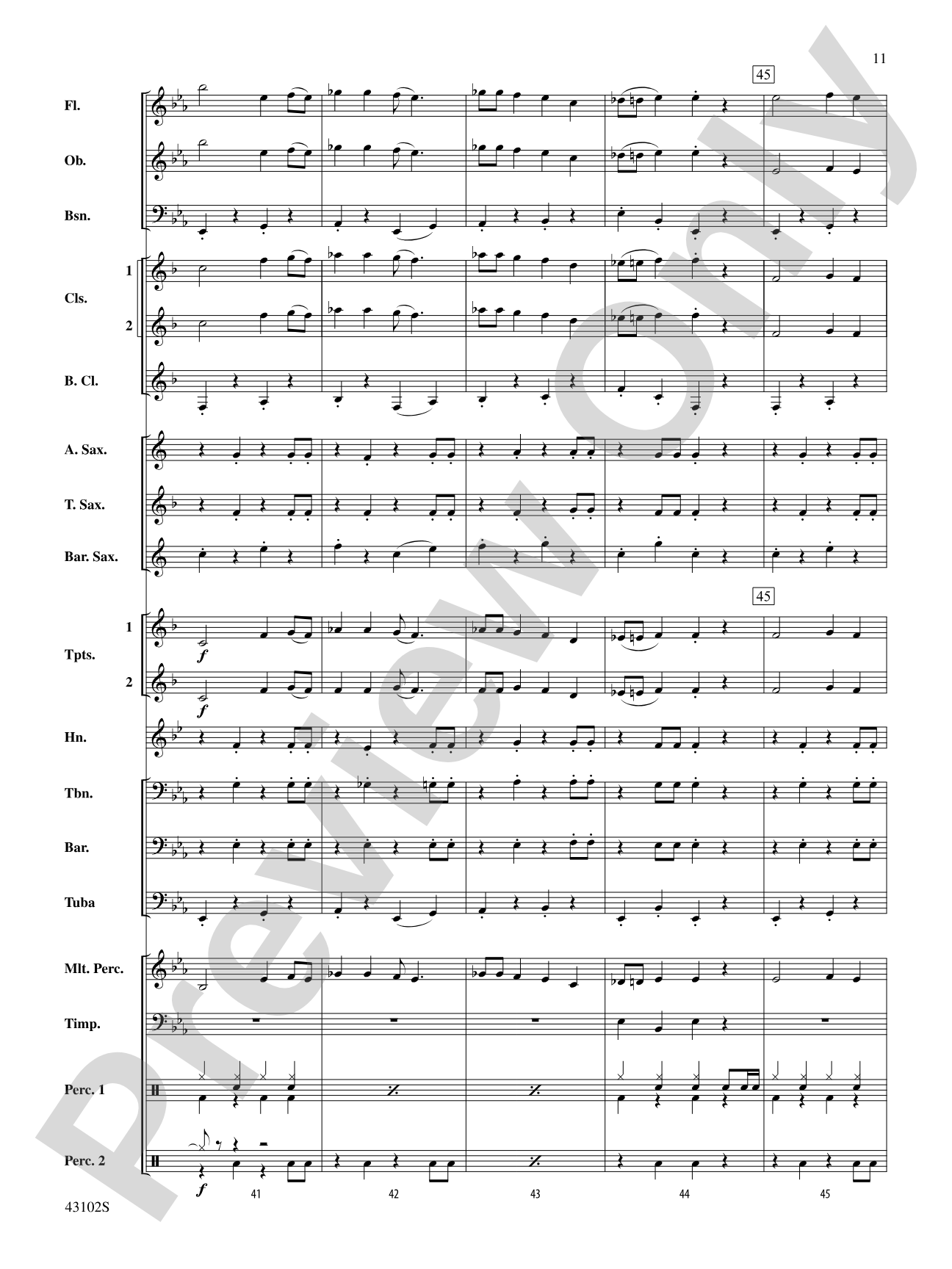 C.R.B.: Concert Band Conductor Score & Parts