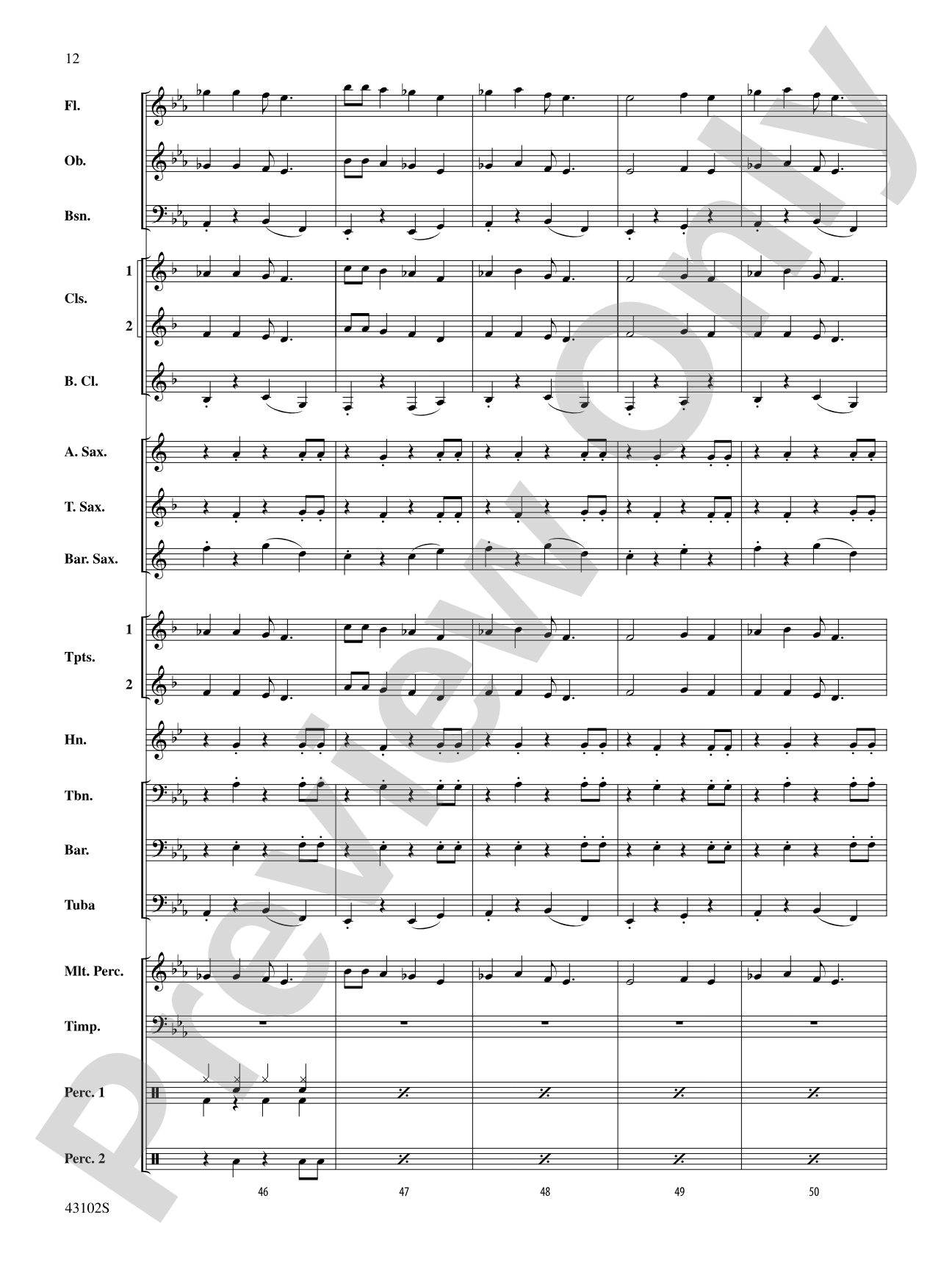 C.R.B.: Concert Band Conductor Score & Parts
