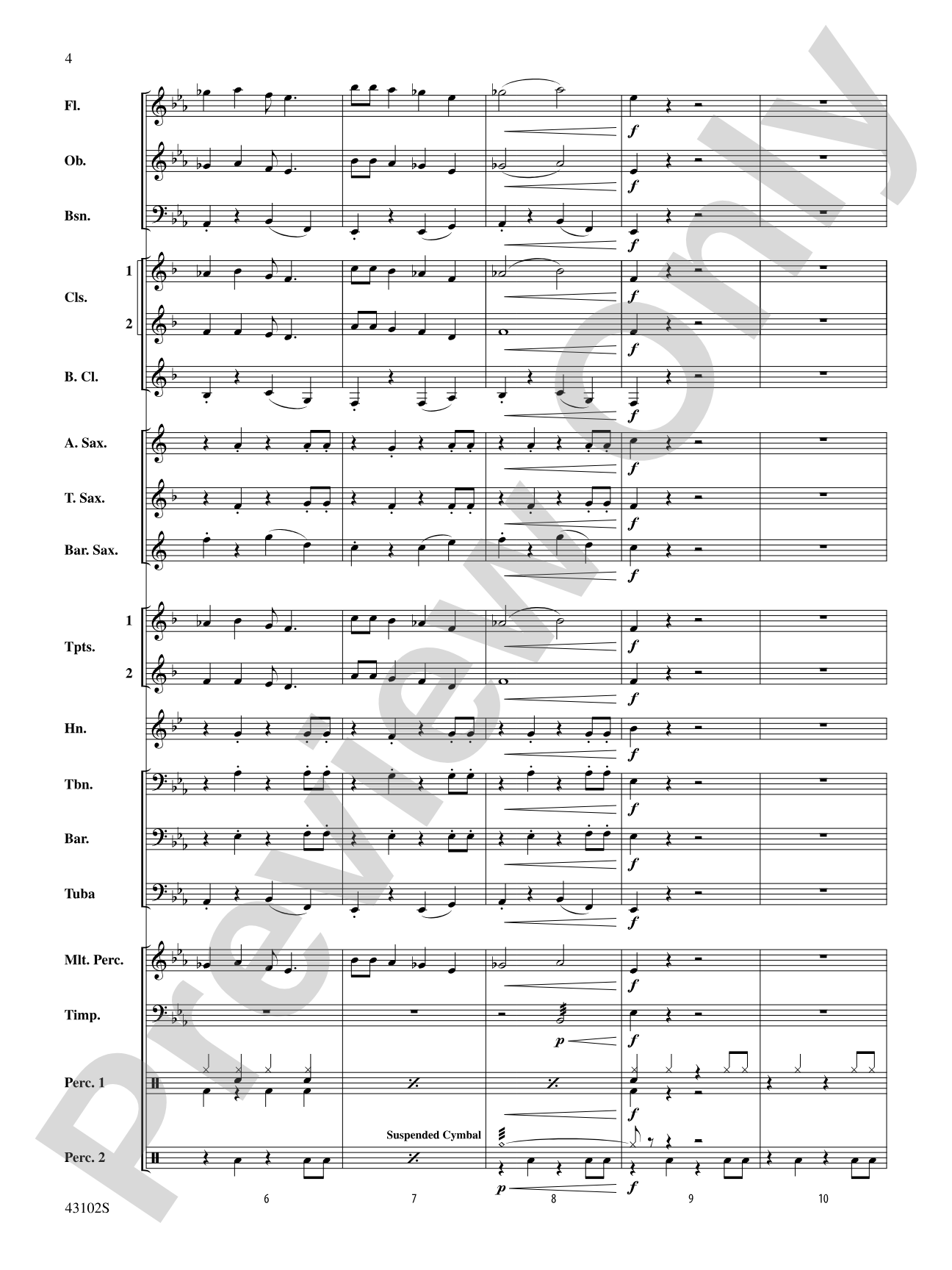 C.R.B.: Concert Band Conductor Score & Parts