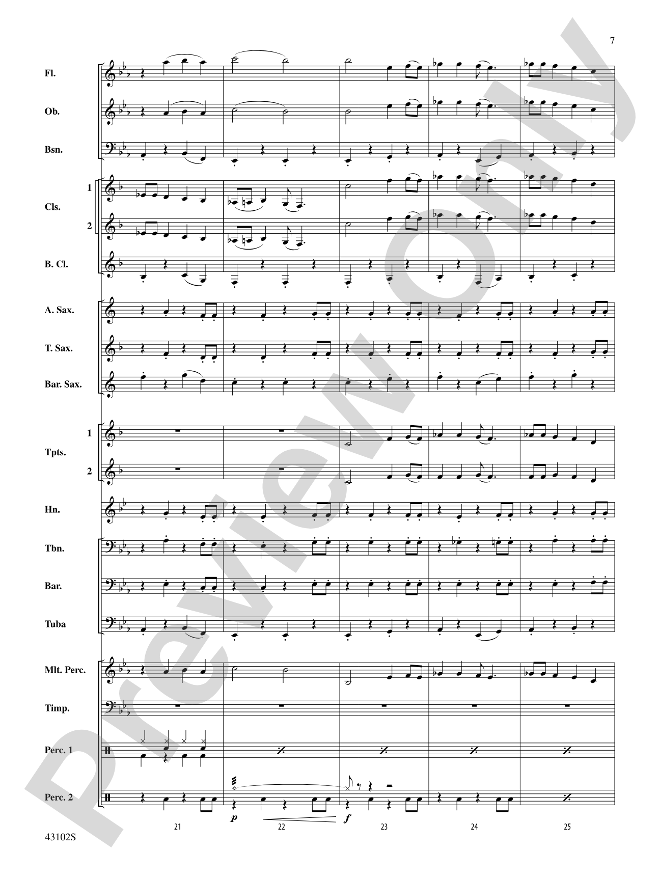 C.R.B.: Concert Band Conductor Score & Parts