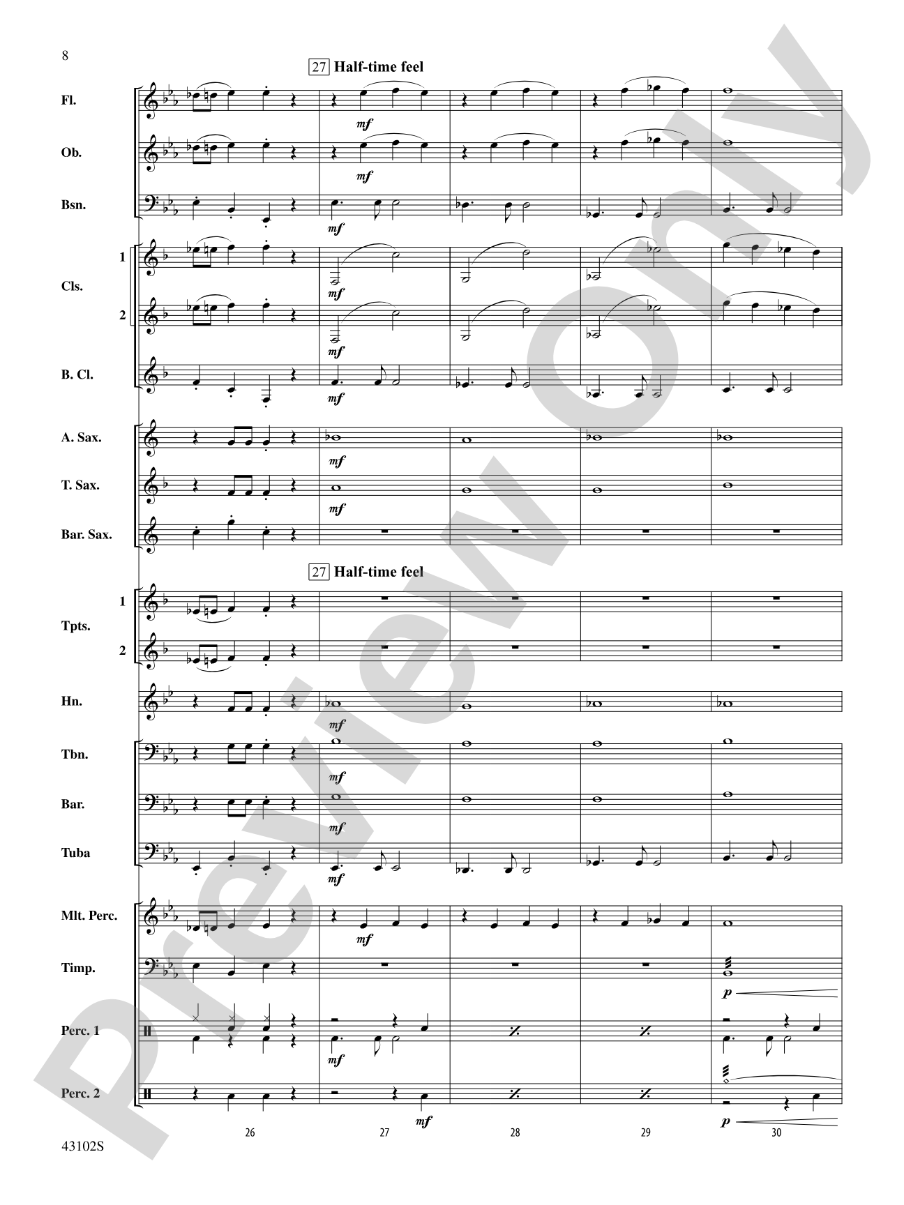 C.R.B.: Concert Band Conductor Score & Parts