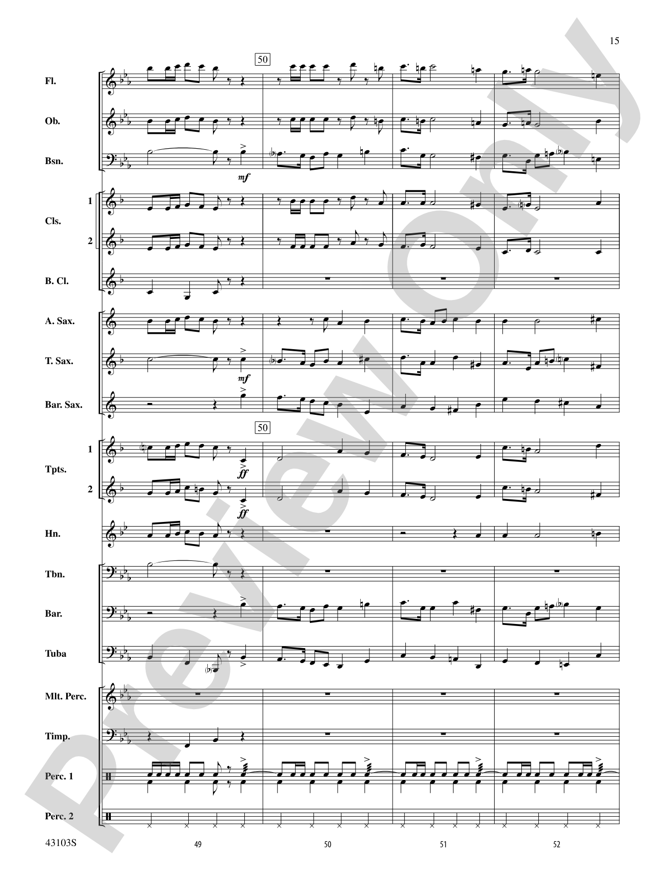 The Silver Quill: Concert Band Conductor Score & Parts