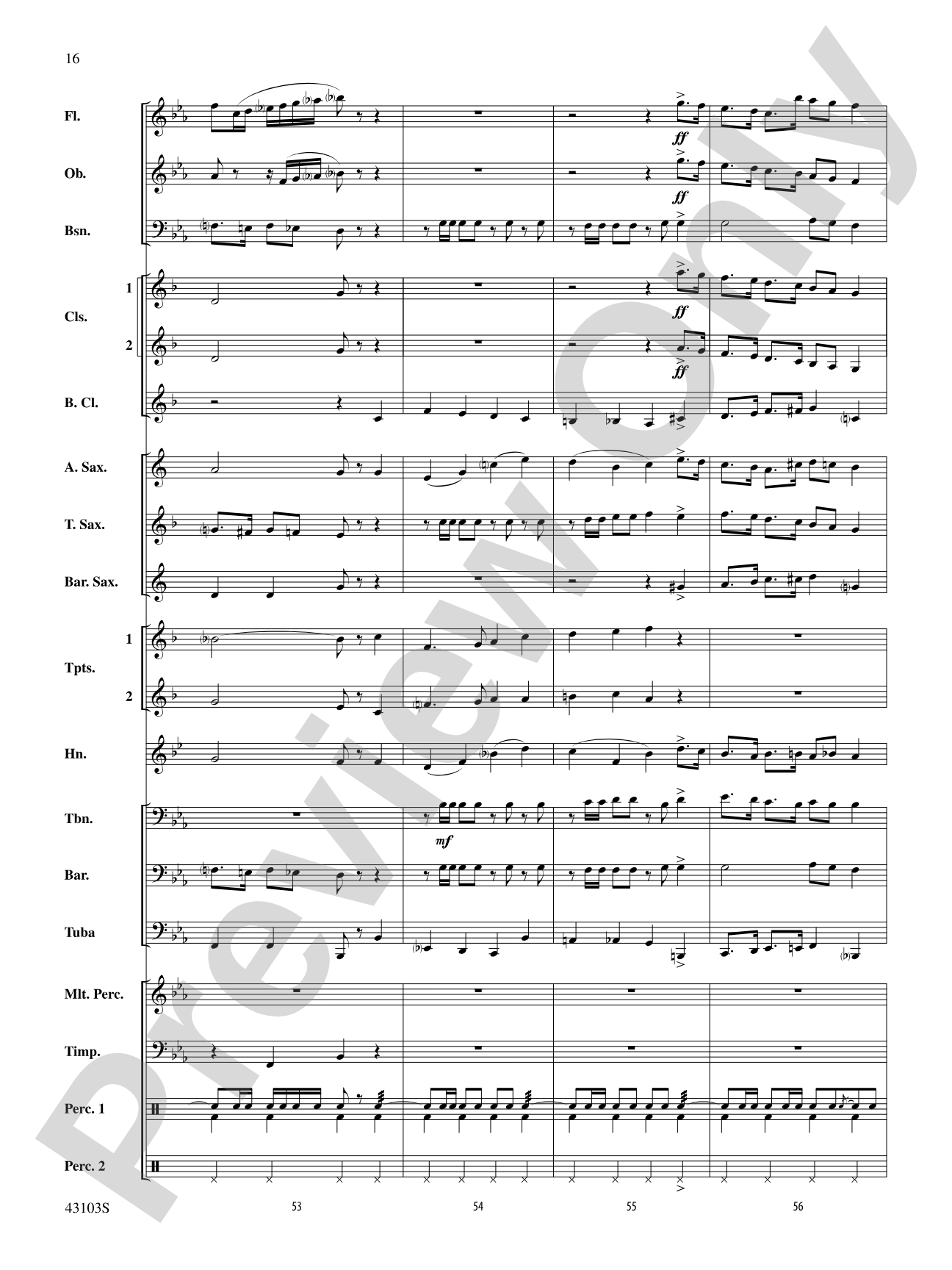 The Silver Quill: Concert Band Conductor Score & Parts