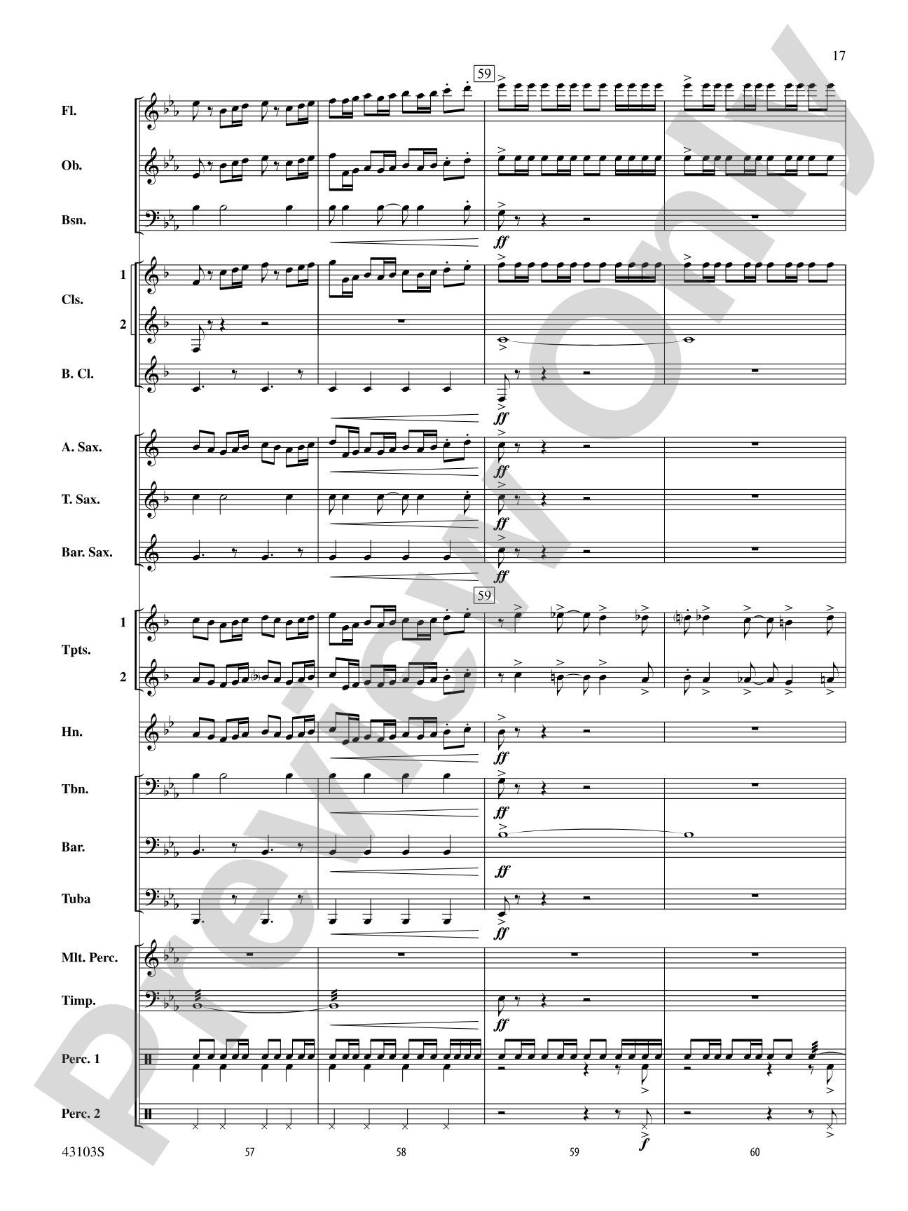 The Silver Quill: Concert Band Conductor Score & Parts