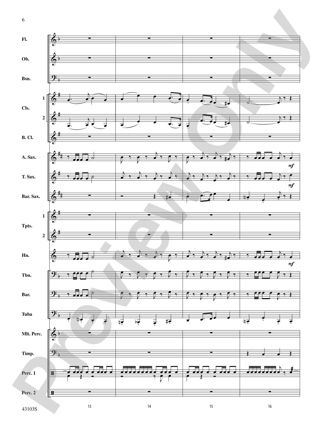 The Silver Quill: Concert Band Conductor Score & Parts