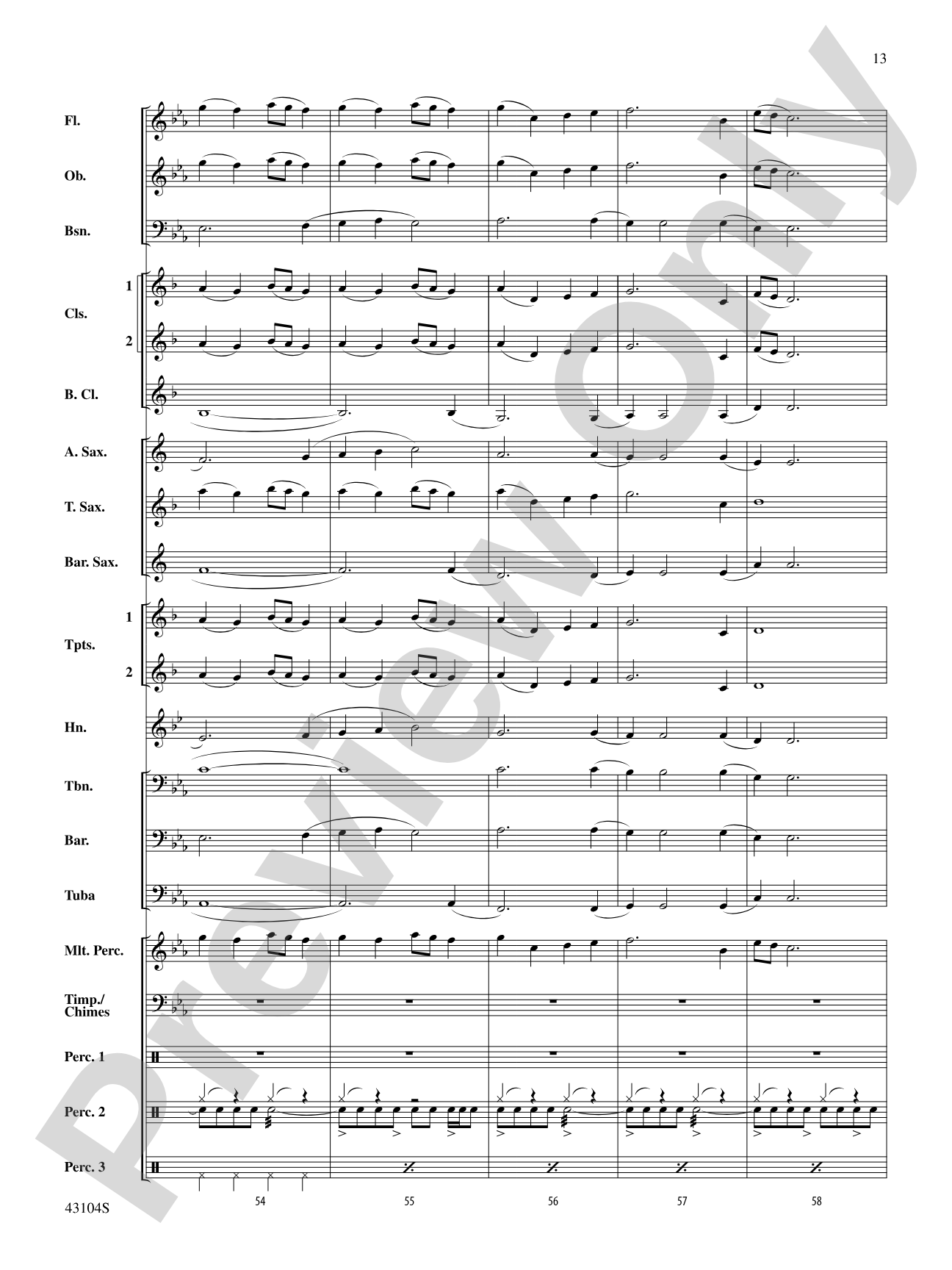The Seventh Resolution: Concert Band Conductor Score & Parts