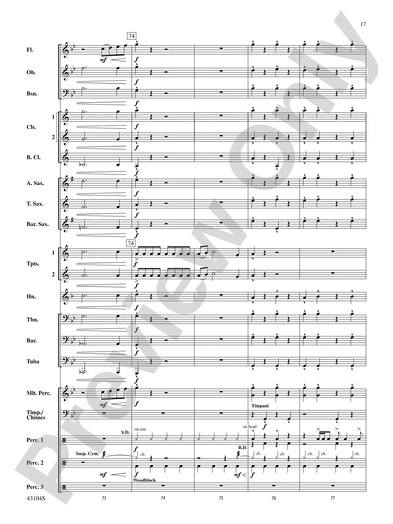 The Seventh Resolution: Concert Band Conductor Score & Parts