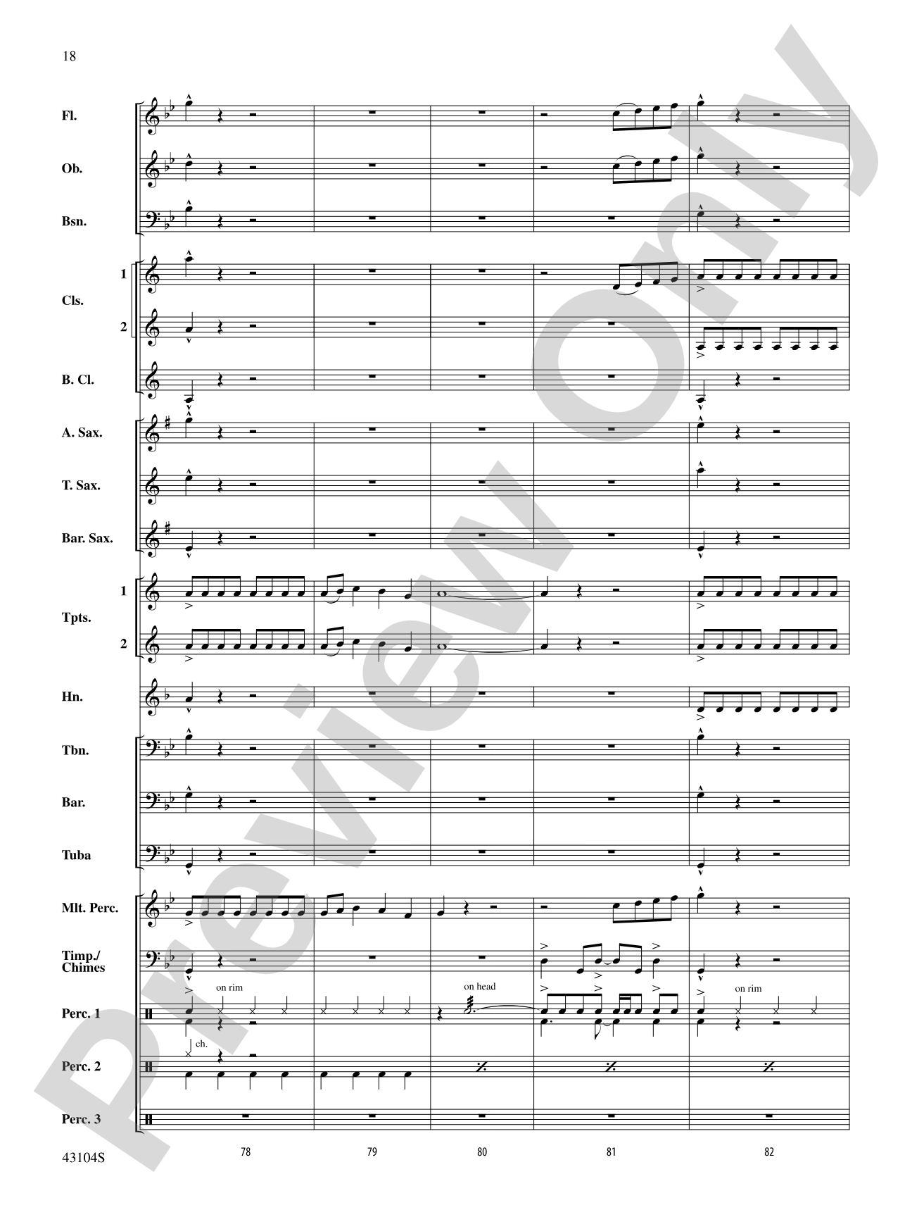 The Seventh Resolution: Concert Band Conductor Score & Parts