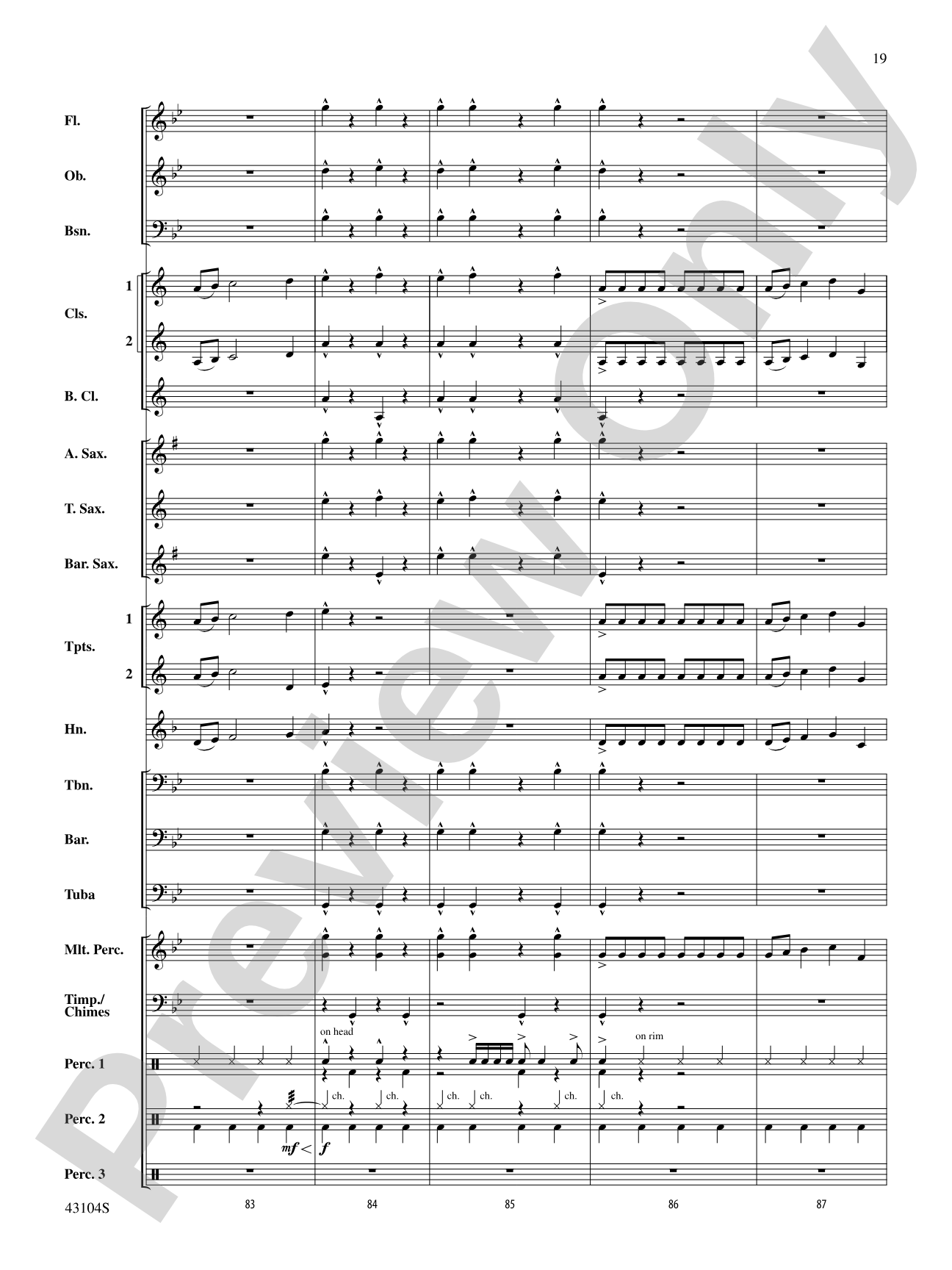 The Seventh Resolution: Concert Band Conductor Score & Parts