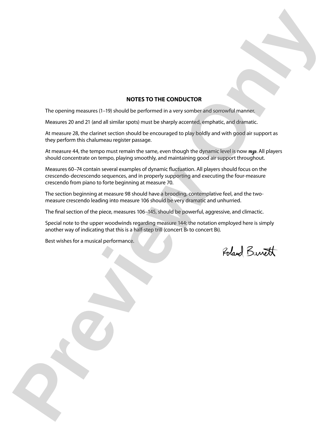 The Seventh Resolution: Concert Band Conductor Score & Parts