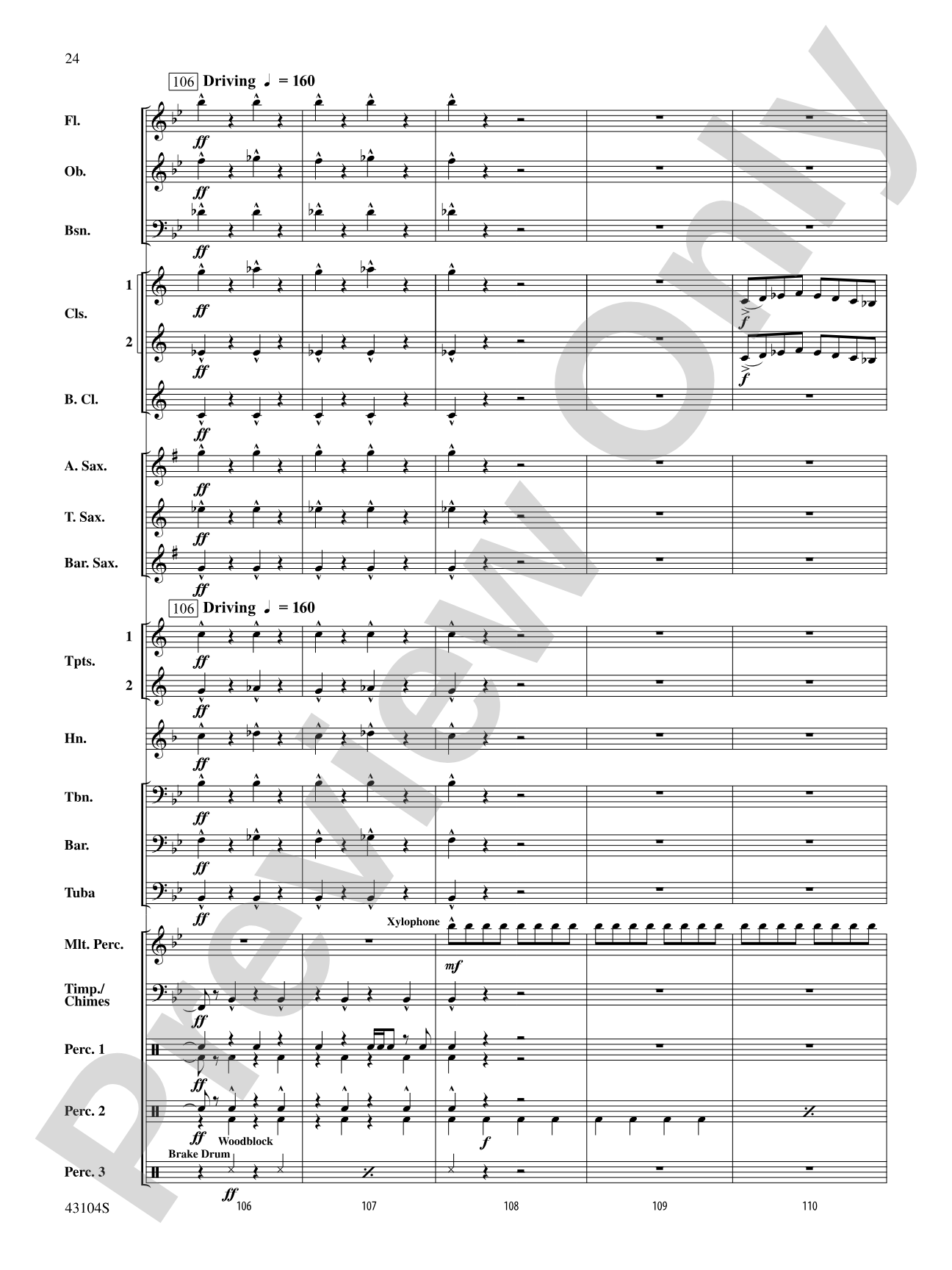 The Seventh Resolution: Concert Band Conductor Score & Parts