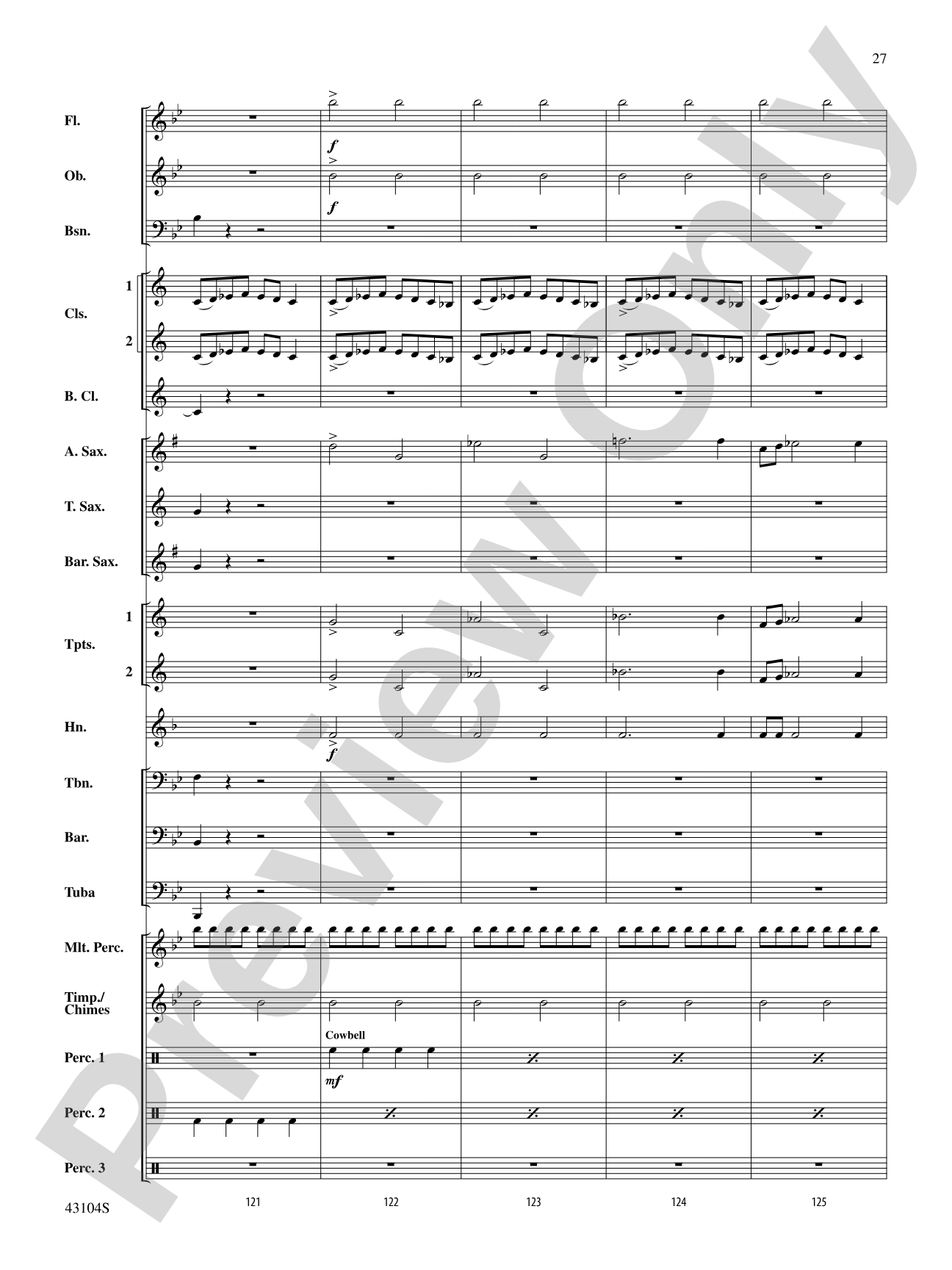 The Seventh Resolution: Concert Band Conductor Score & Parts
