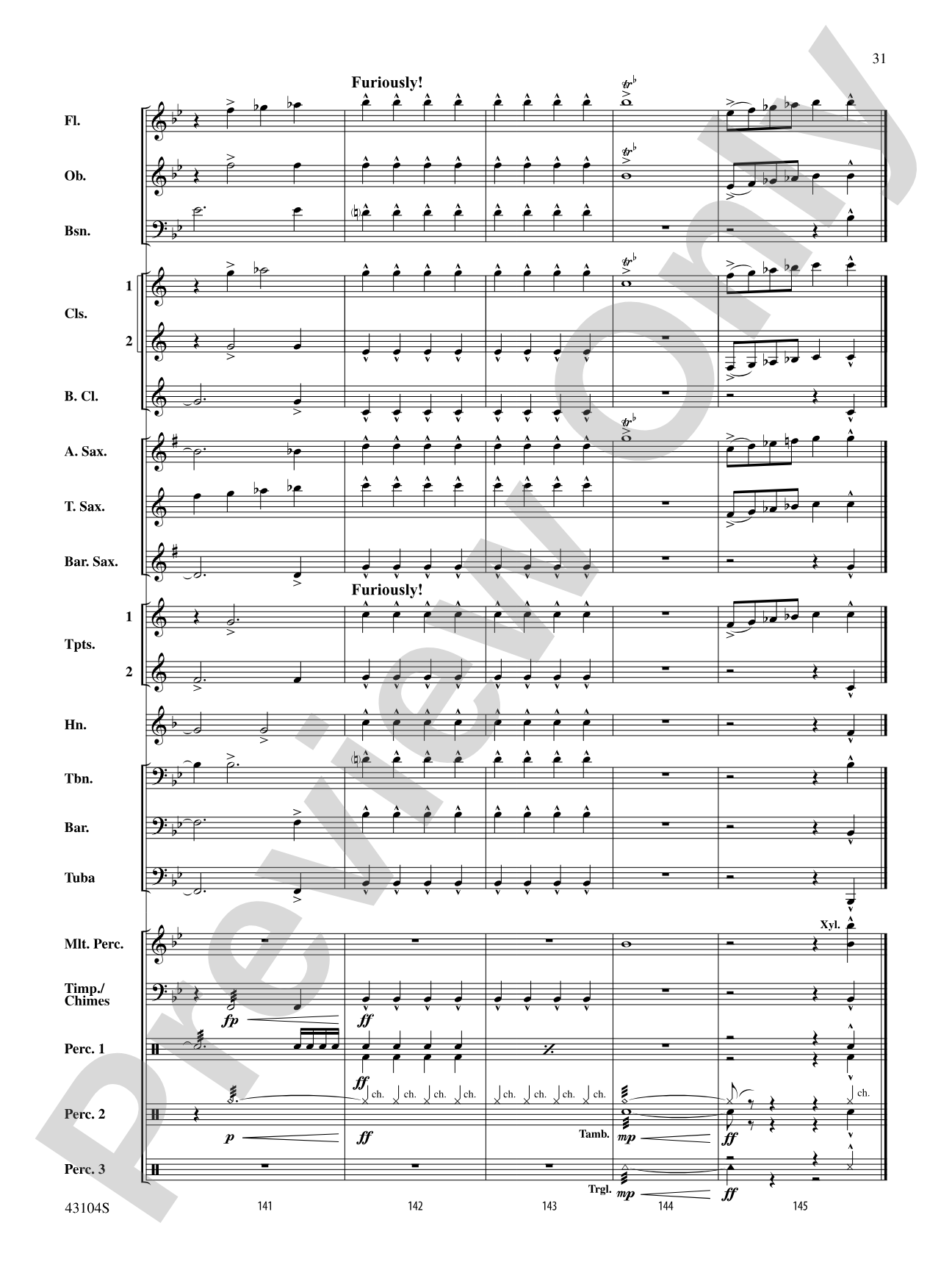 The Seventh Resolution: Concert Band Conductor Score & Parts