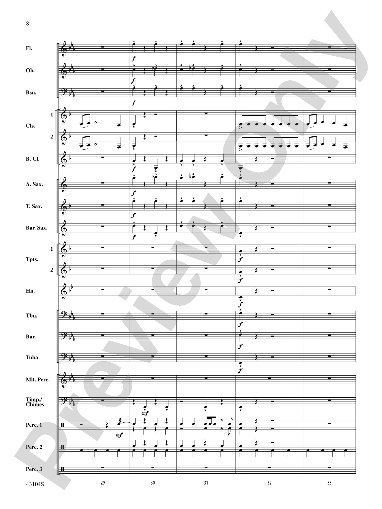 The Seventh Resolution: Concert Band Conductor Score & Parts