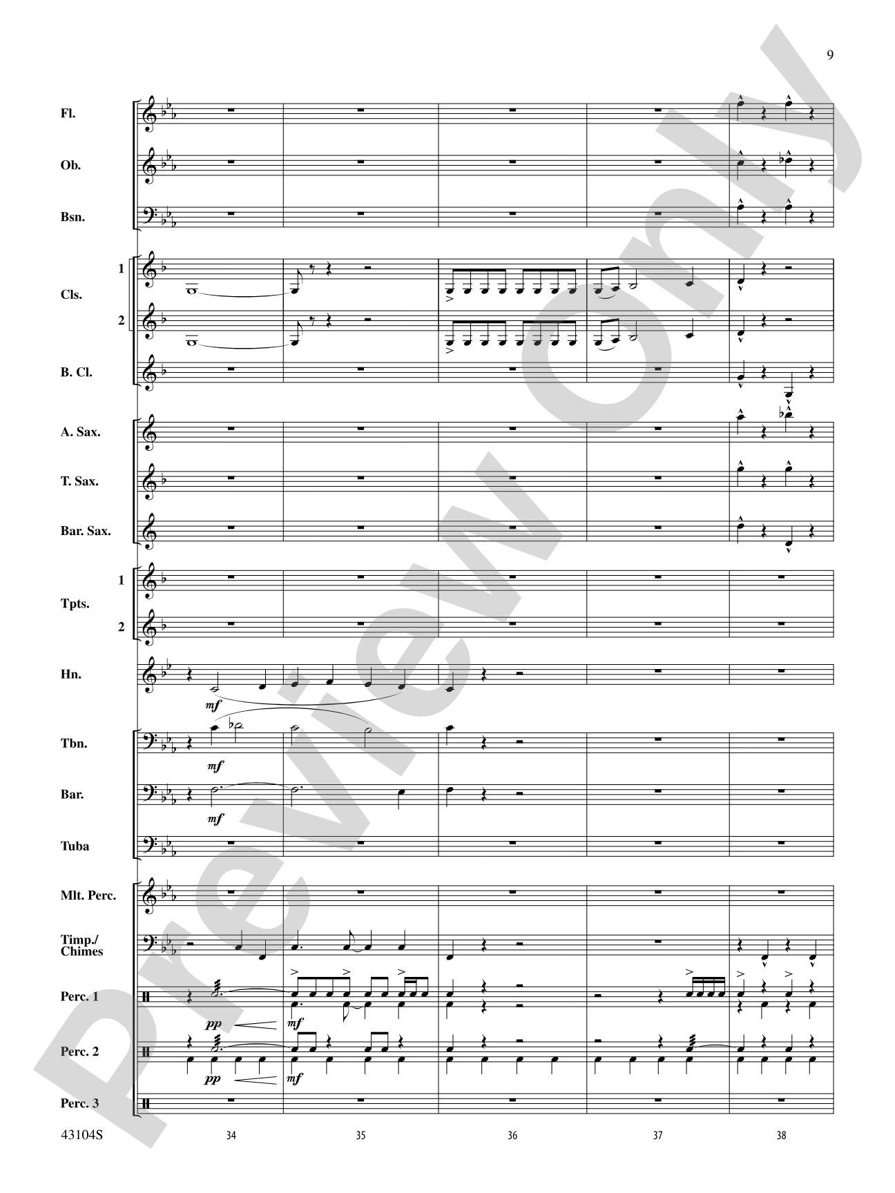 The Seventh Resolution: Concert Band Conductor Score & Parts