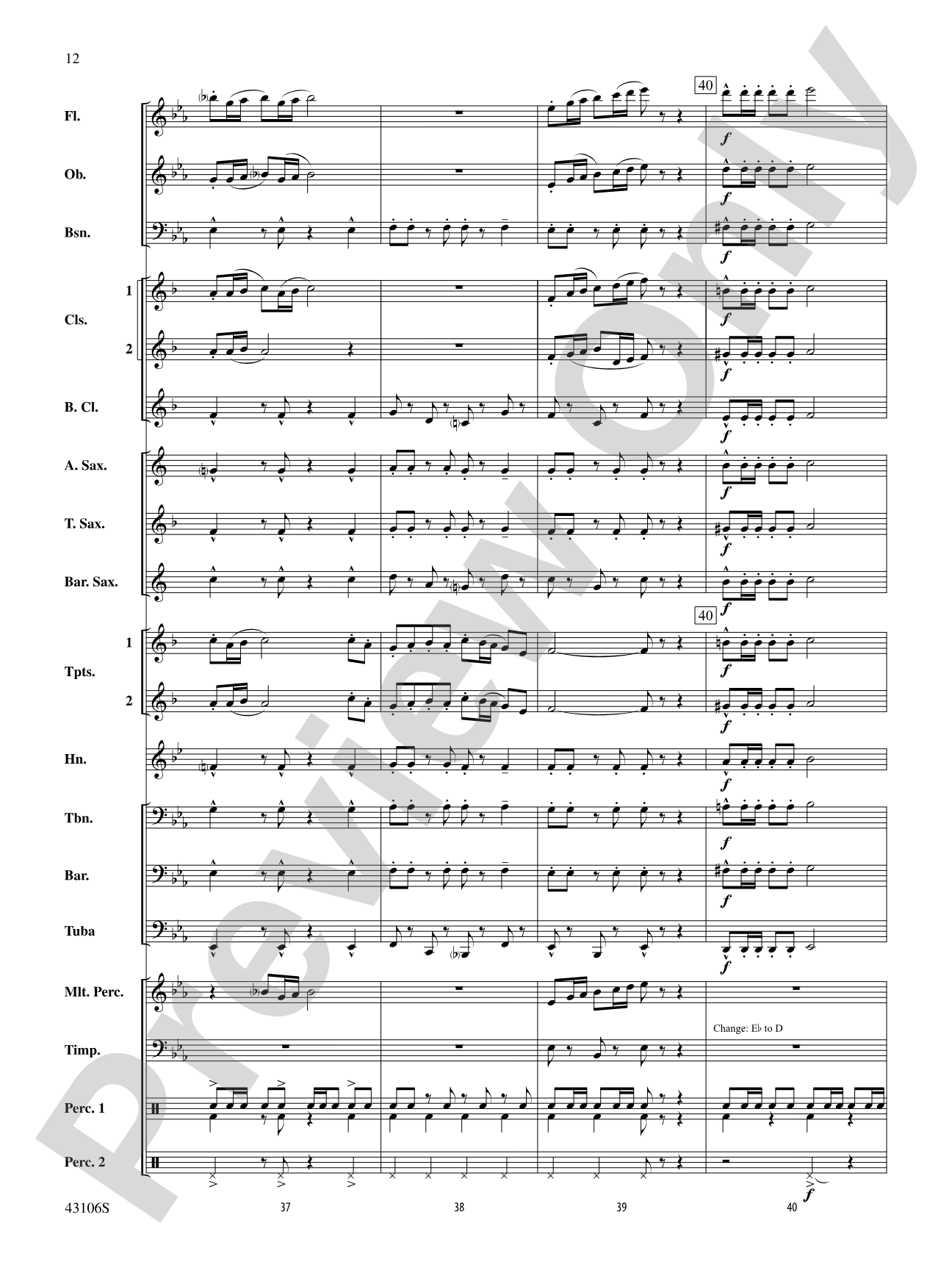 Española: Concert Band Conductor Score & Parts