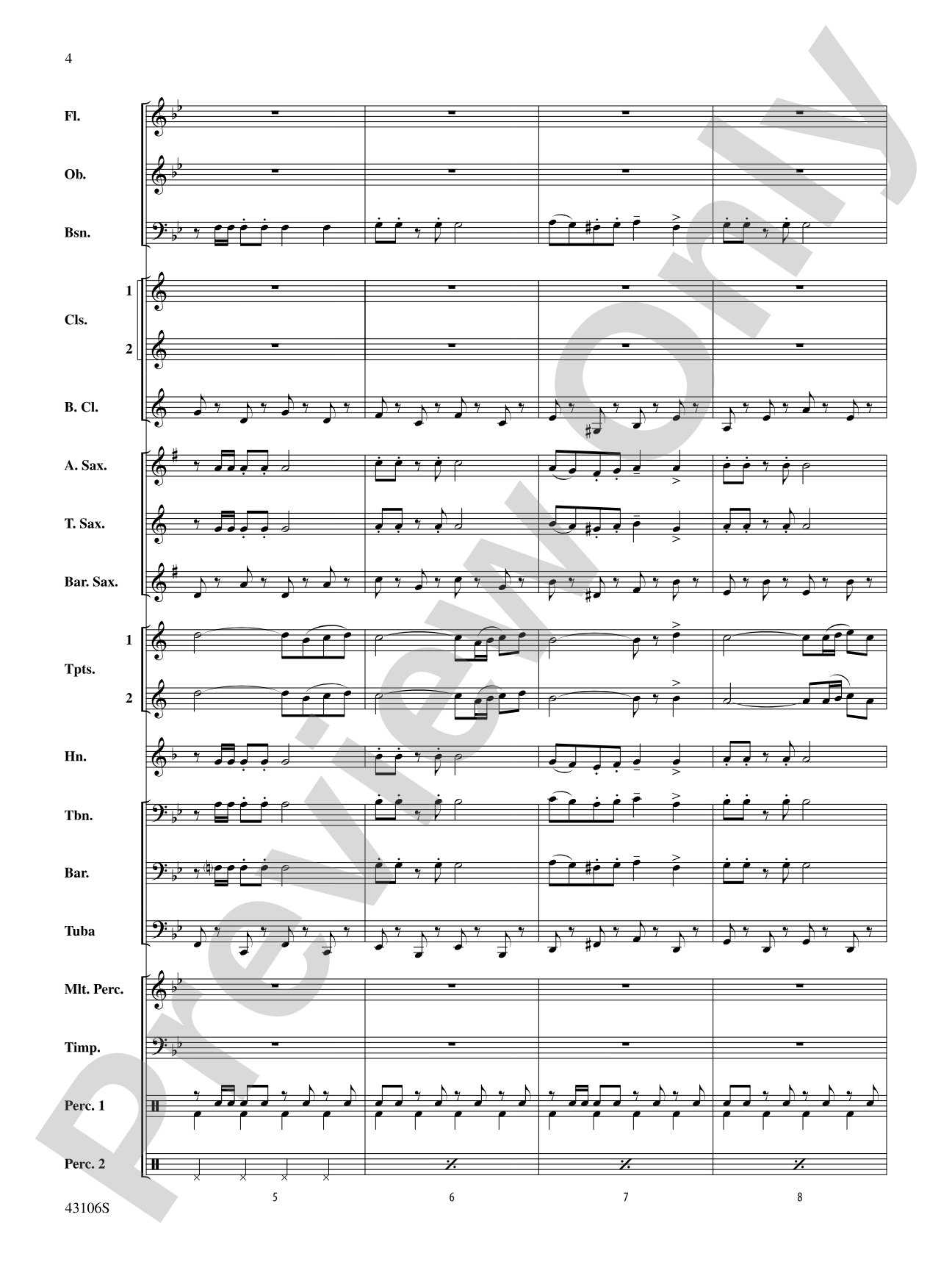 Española: Concert Band Conductor Score & Parts