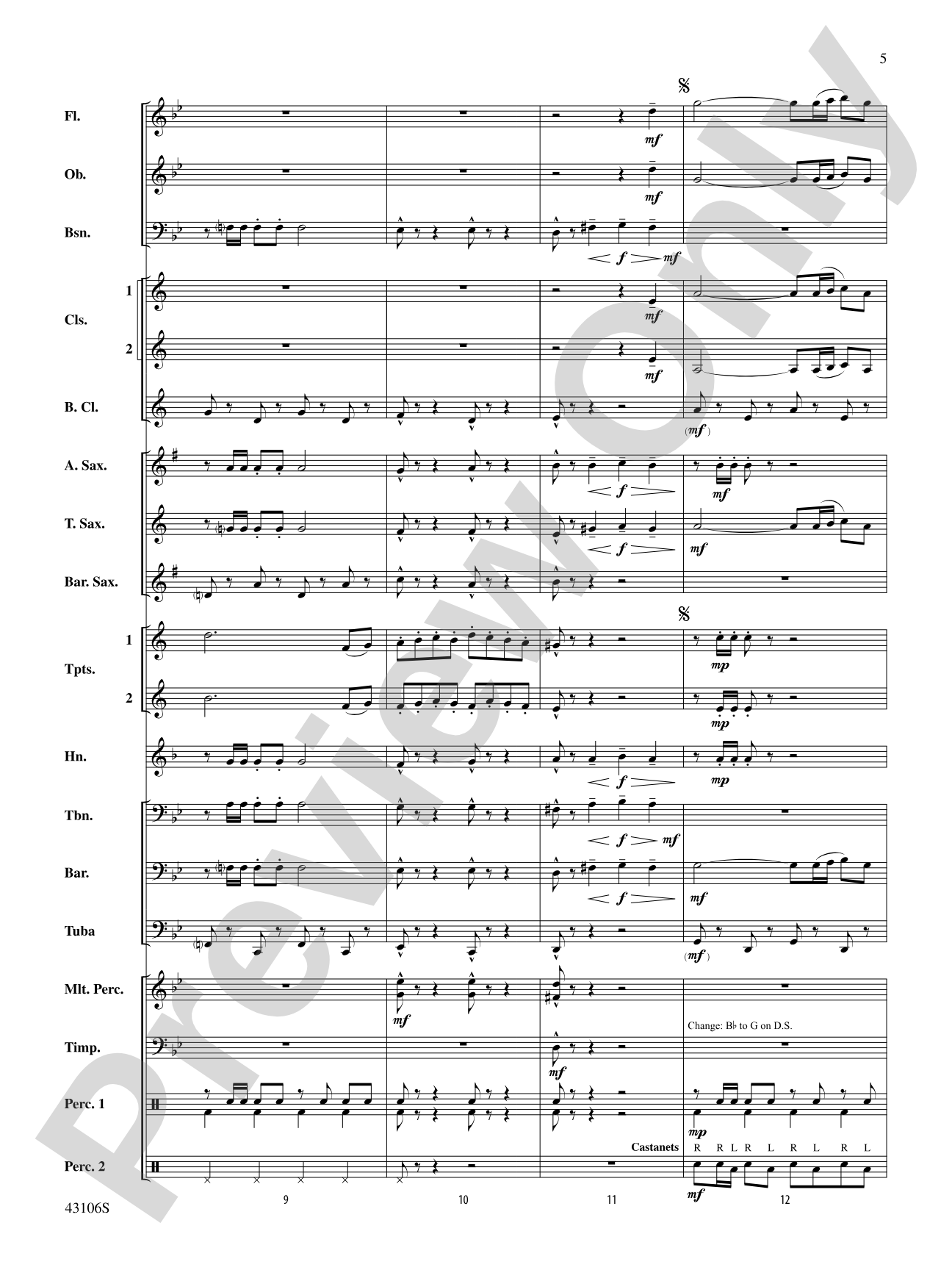 Española: Concert Band Conductor Score & Parts