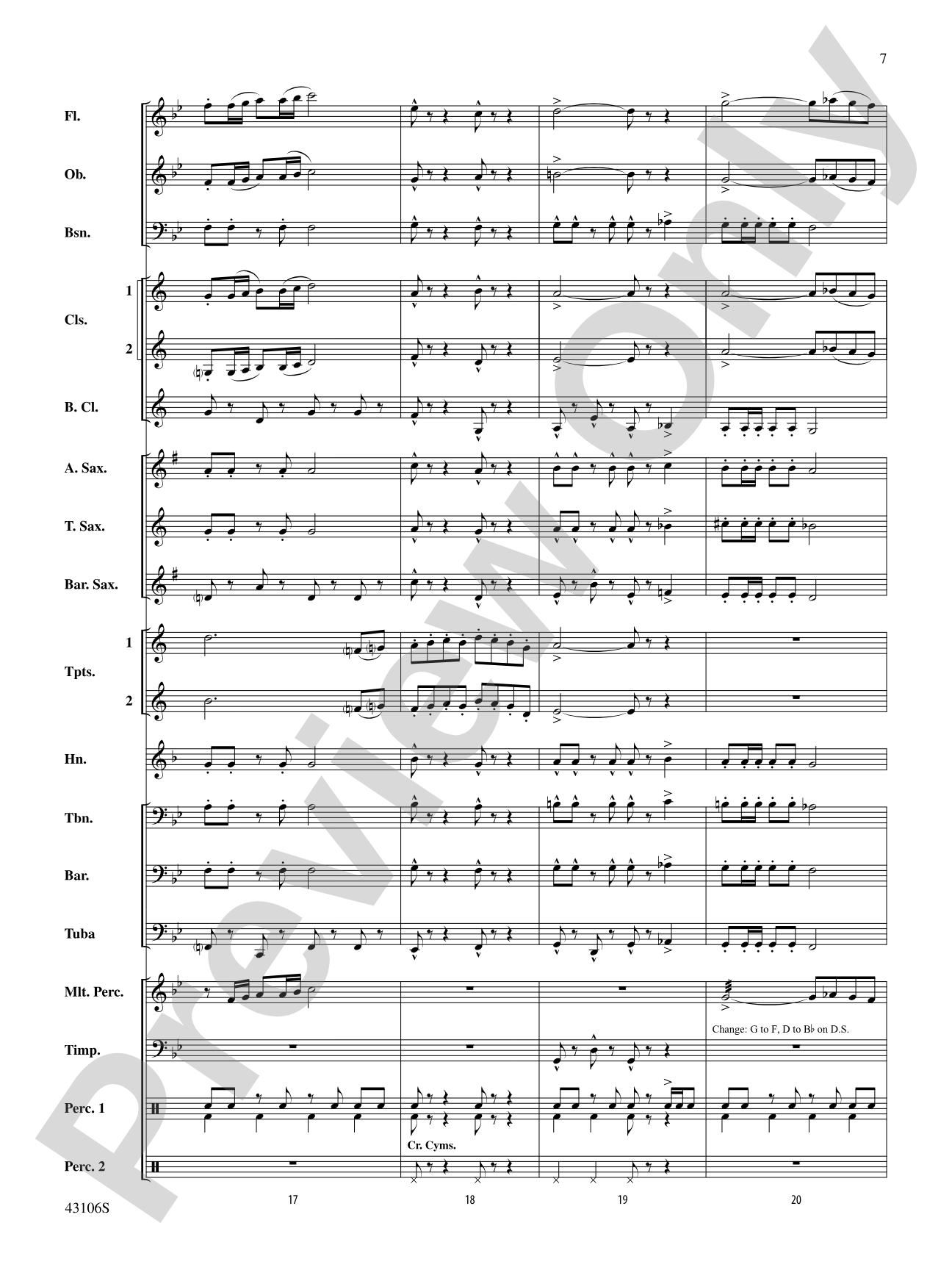 Española: Concert Band Conductor Score & Parts