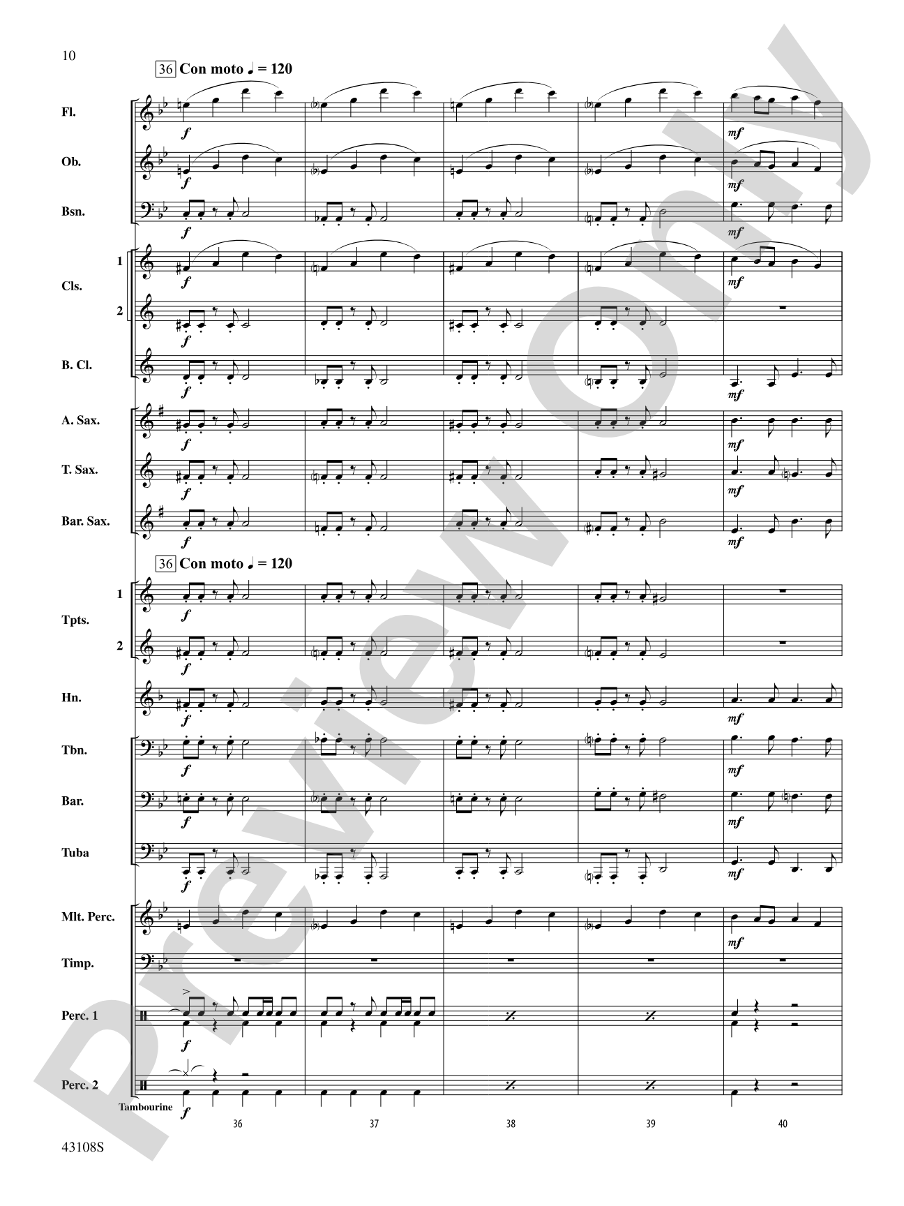 Jubilant Fanfare: Concert Band Conductor Score & Parts