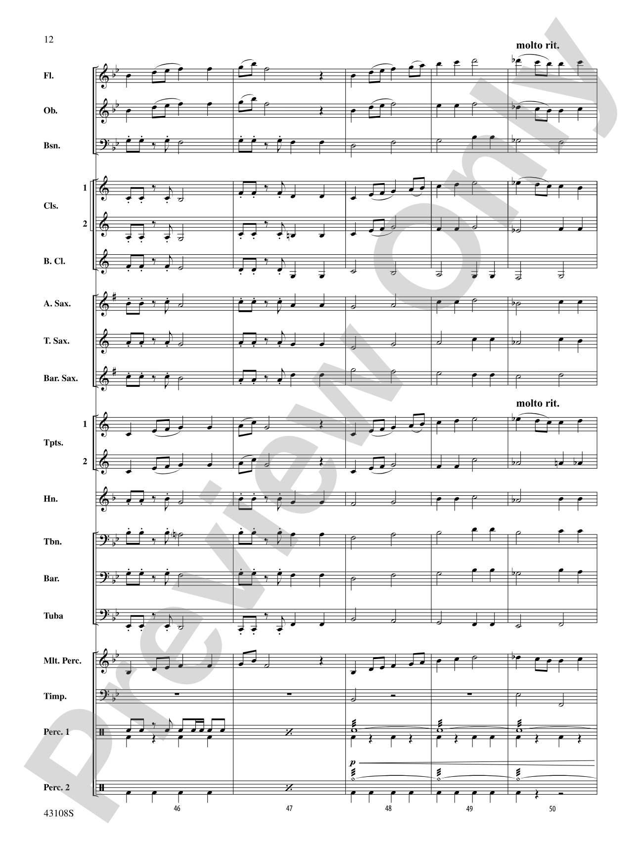Jubilant Fanfare: Concert Band Conductor Score & Parts