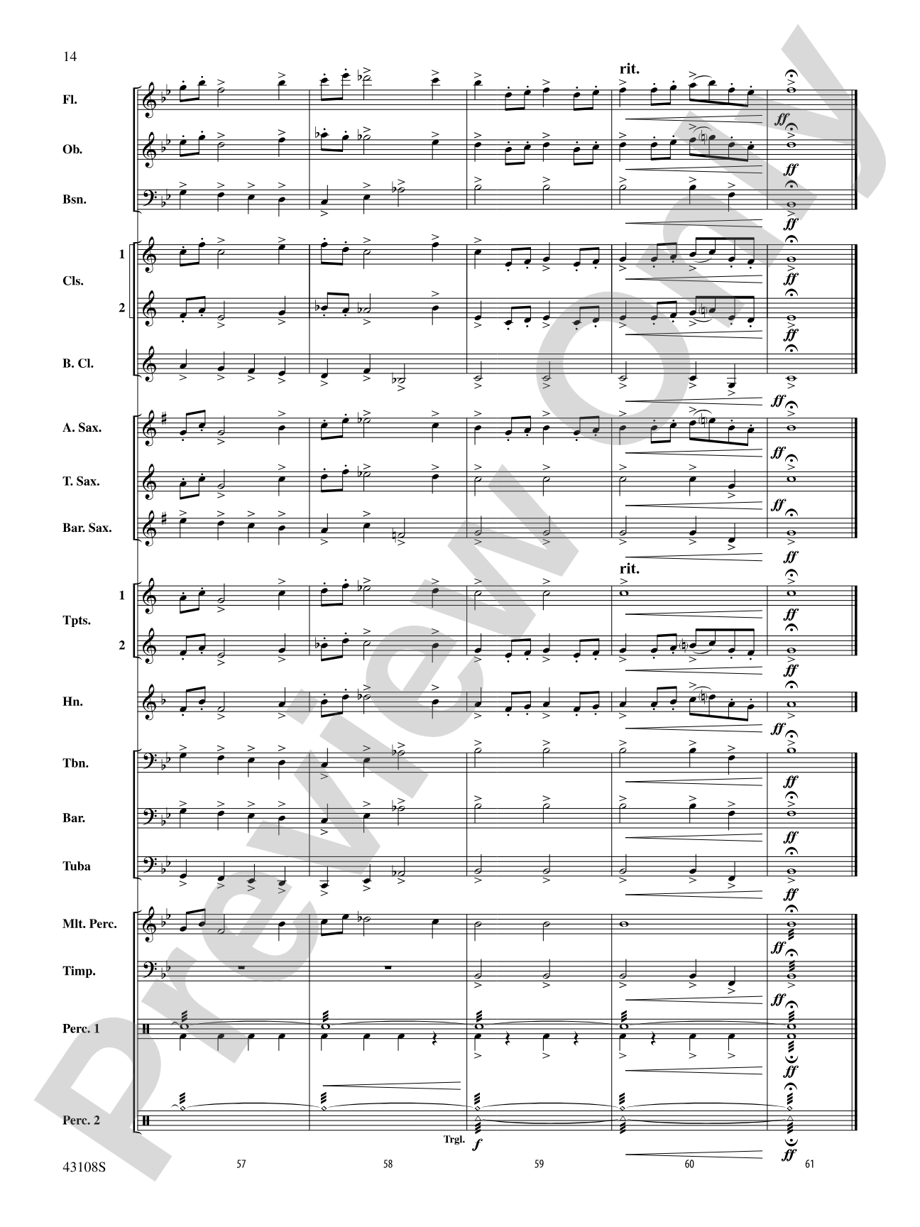 Jubilant Fanfare: Concert Band Conductor Score & Parts
