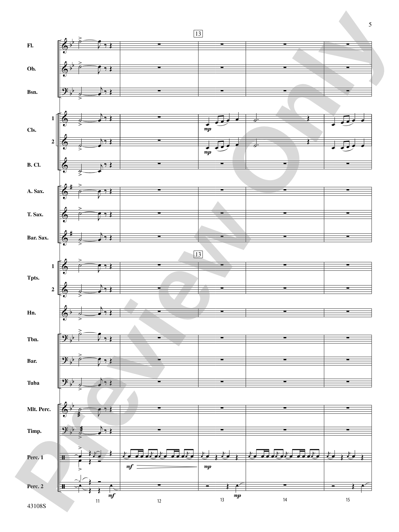 Jubilant Fanfare: Concert Band Conductor Score & Parts